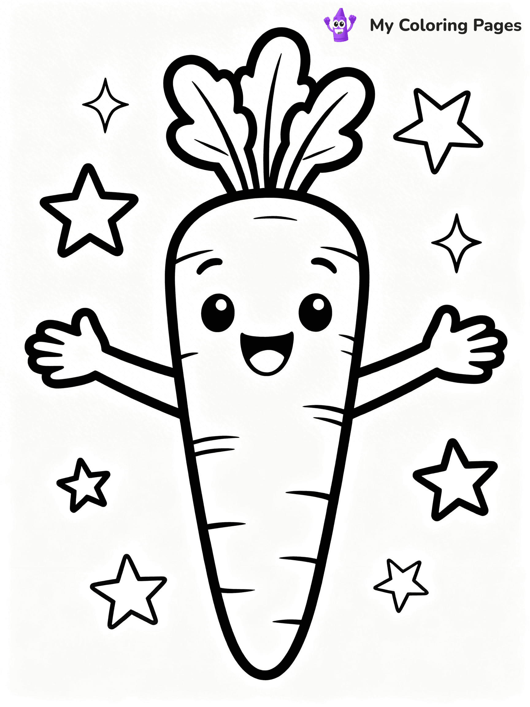 Carrot Coloring Pages - 12