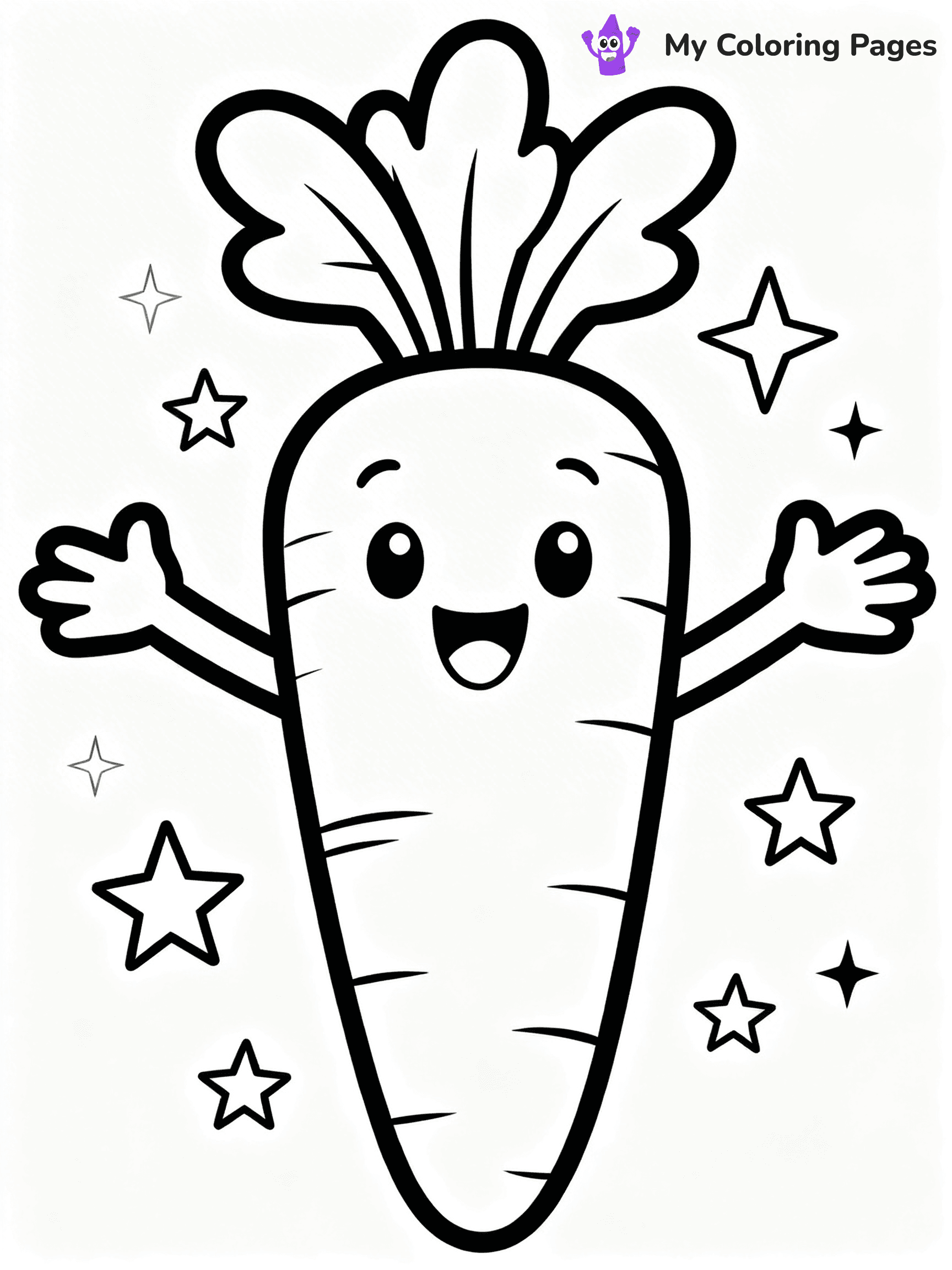 Carrot Coloring Pages - 10