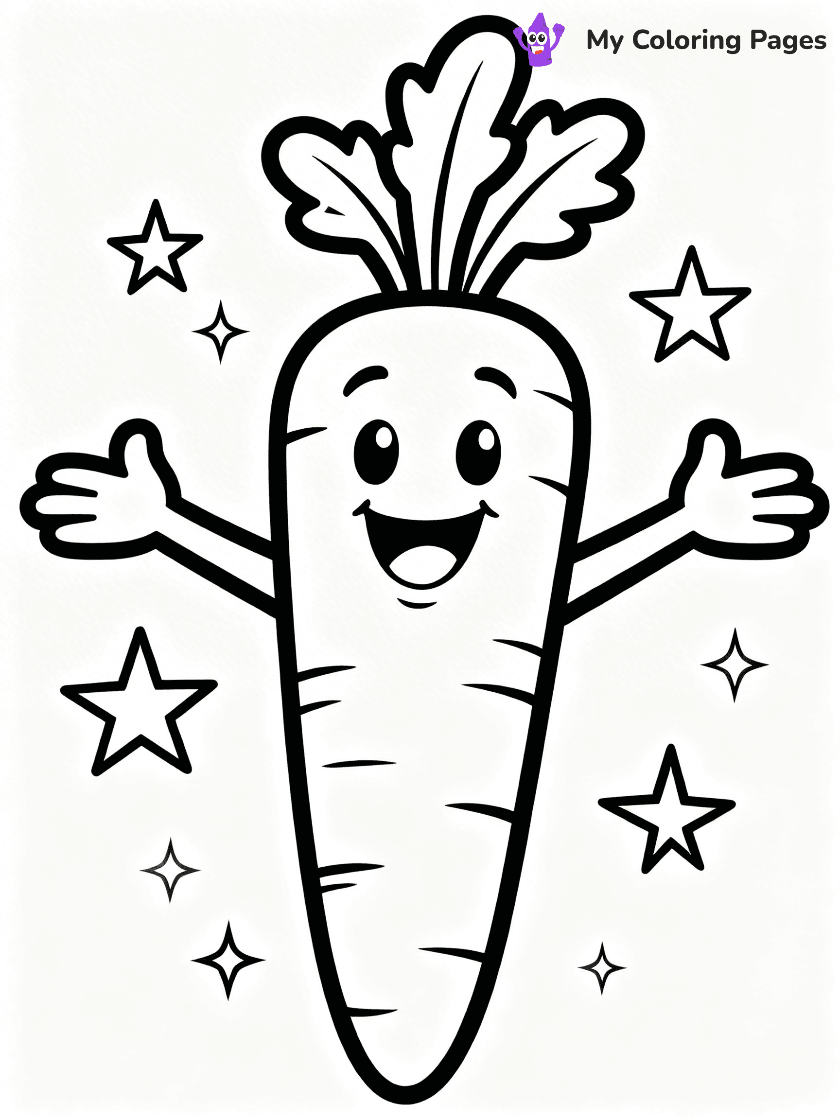 Carrot Coloring Pages - 9