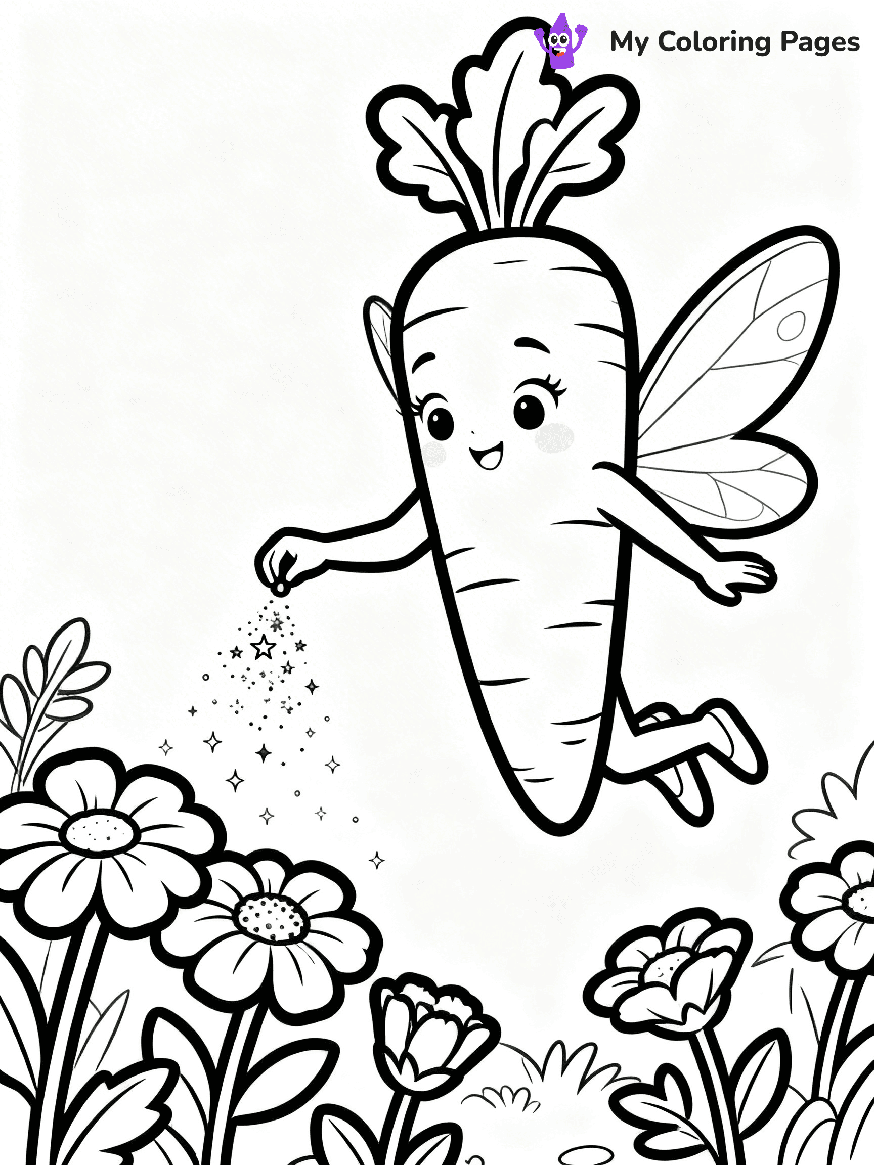 Carrot Coloring Pages - 6
