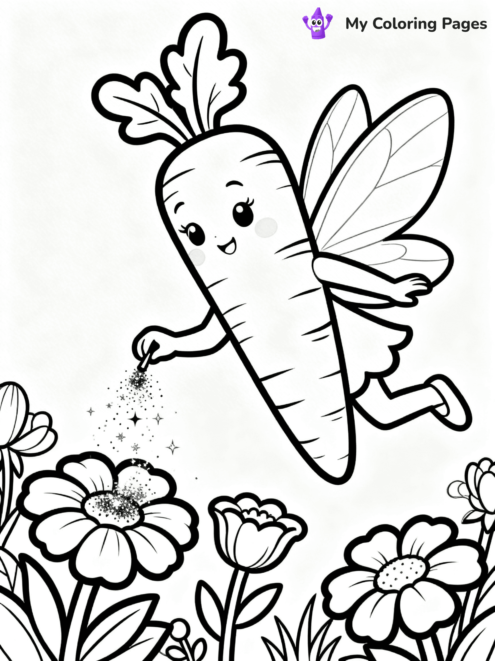 Carrot Coloring Pages - 5