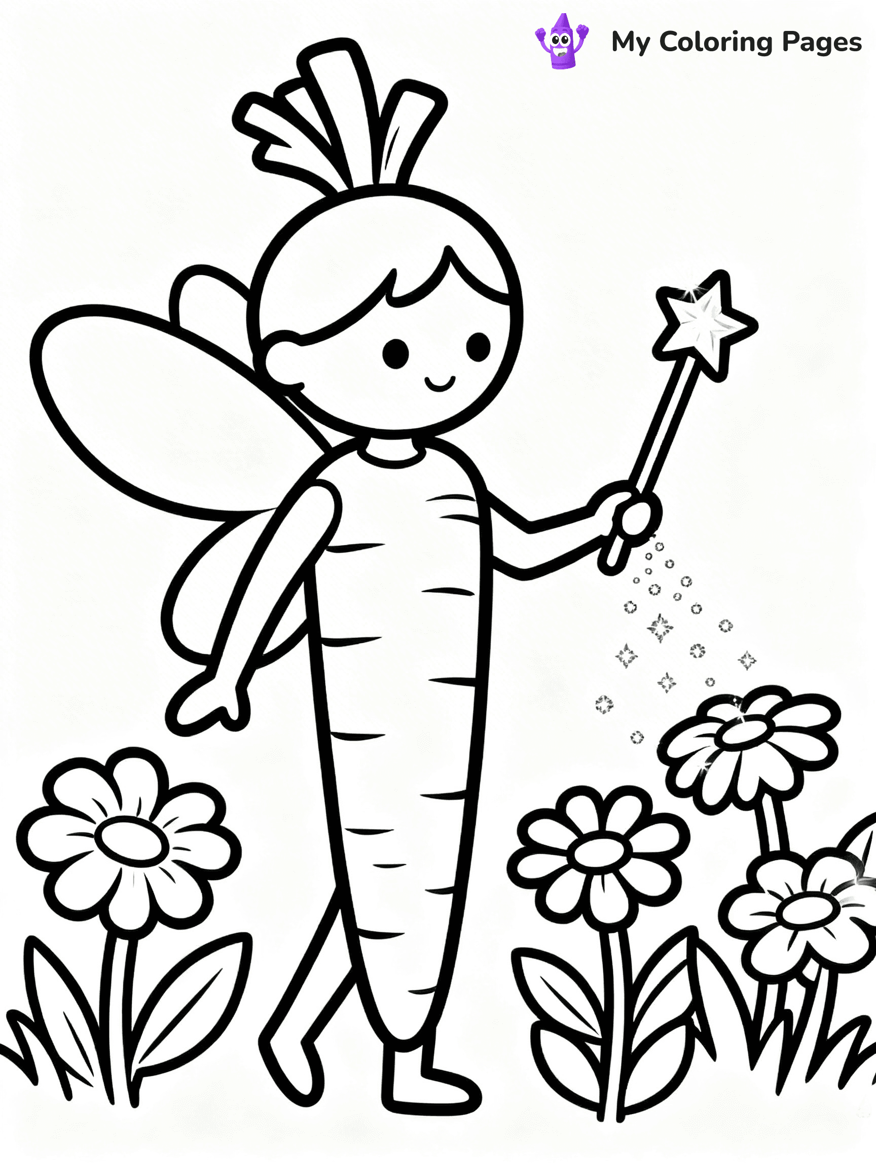 Carrot Coloring Pages - 4