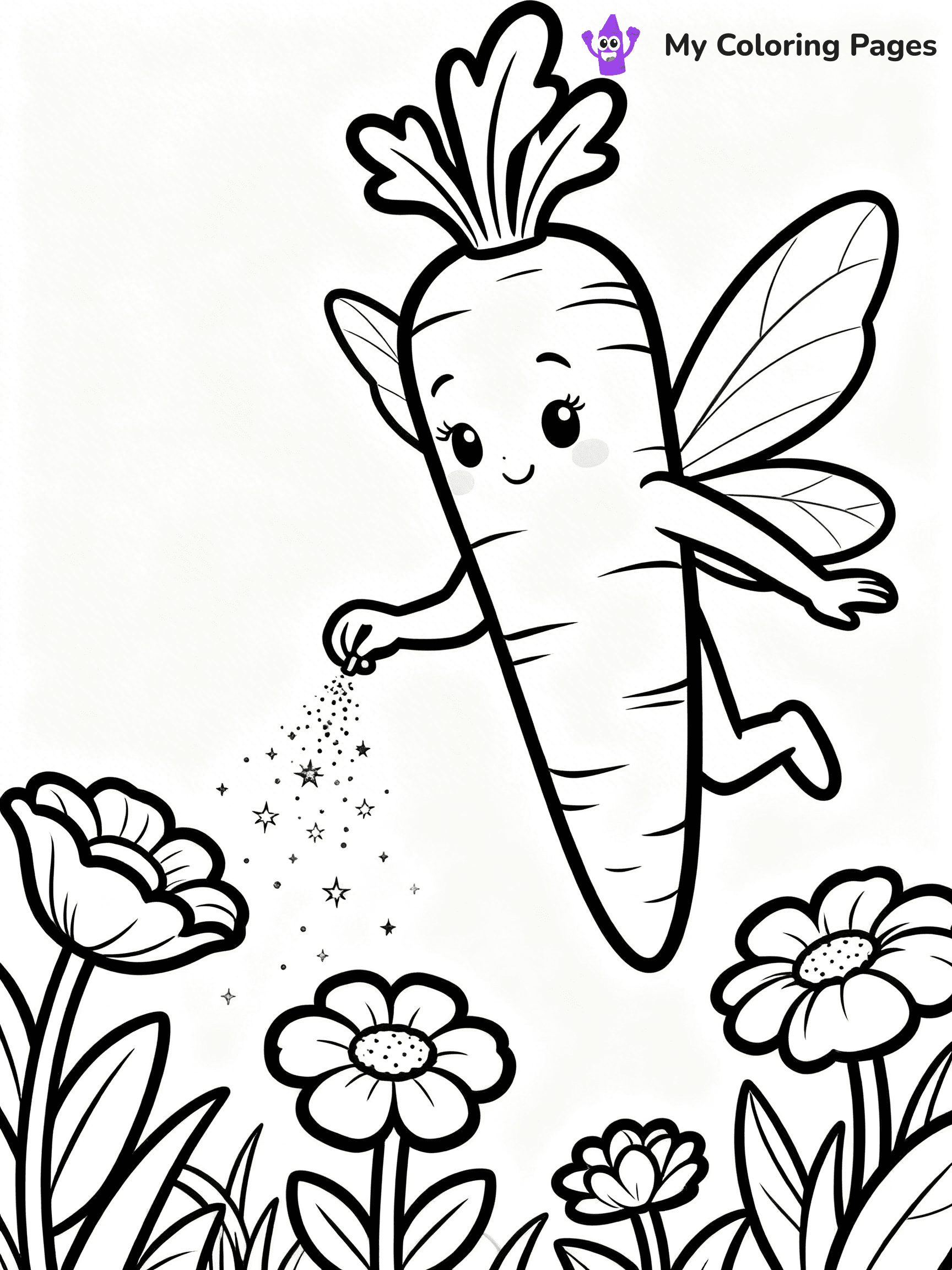 Carrot Coloring Pages - 3