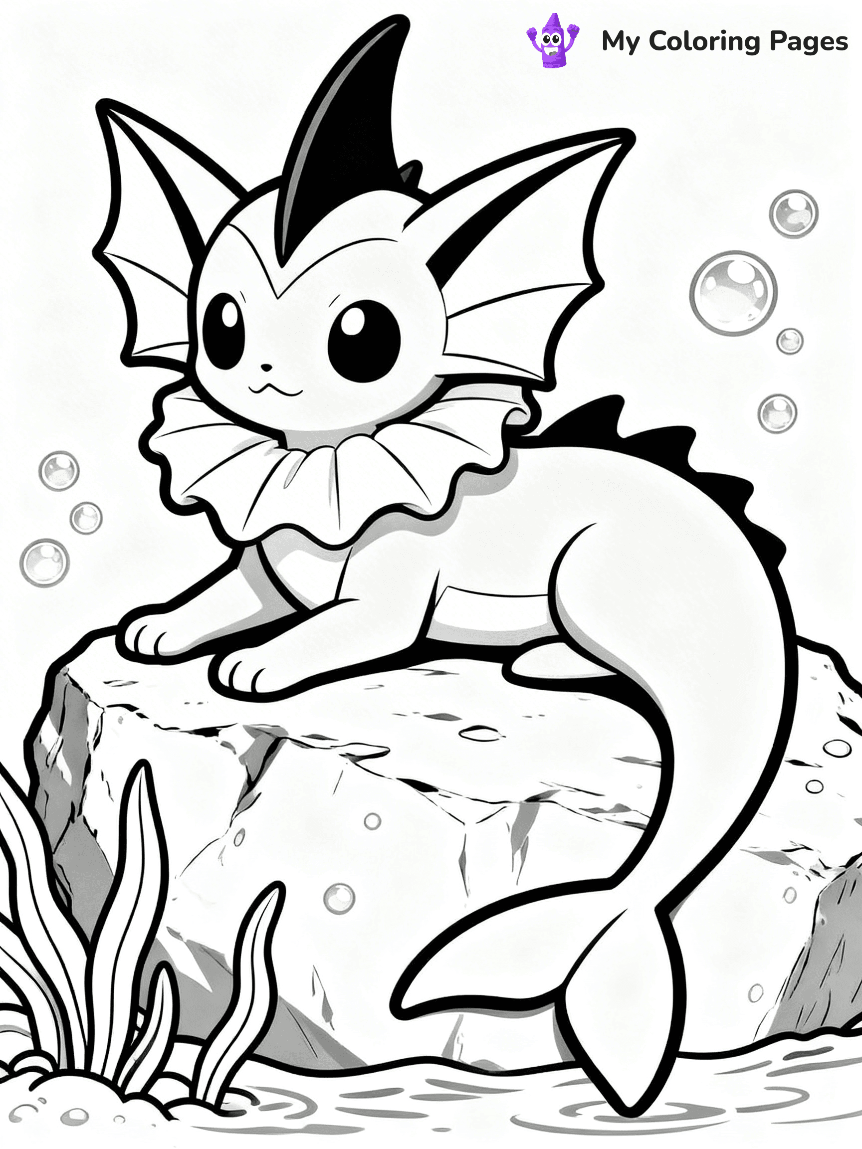 Vaporeon Coloring Pages - 24