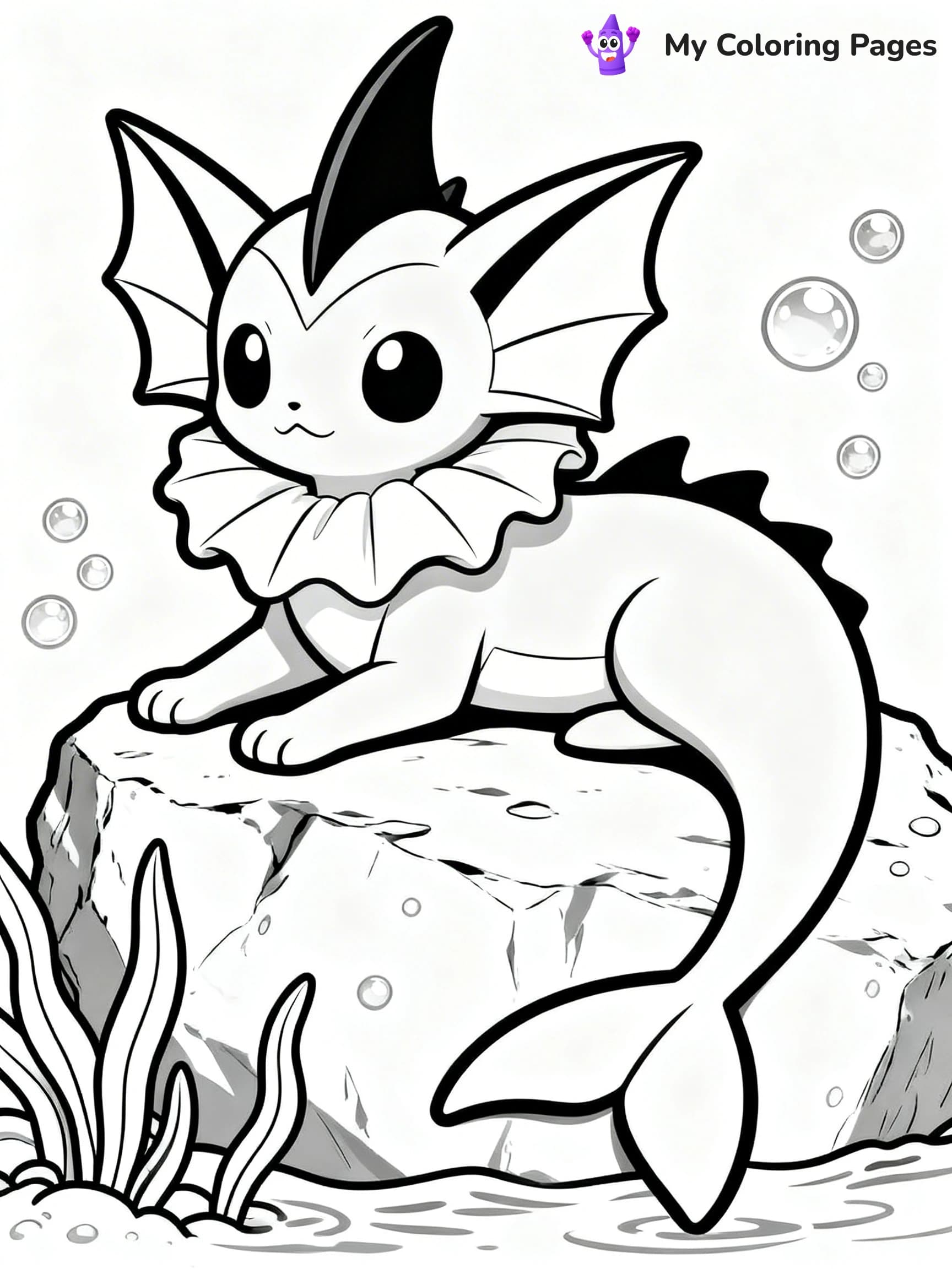 Vaporeon Coloring Pages - 24