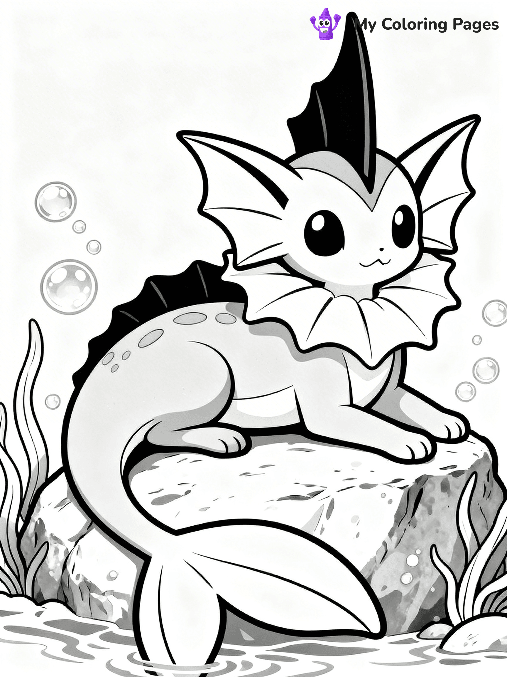 Vaporeon Coloring Pages - 23