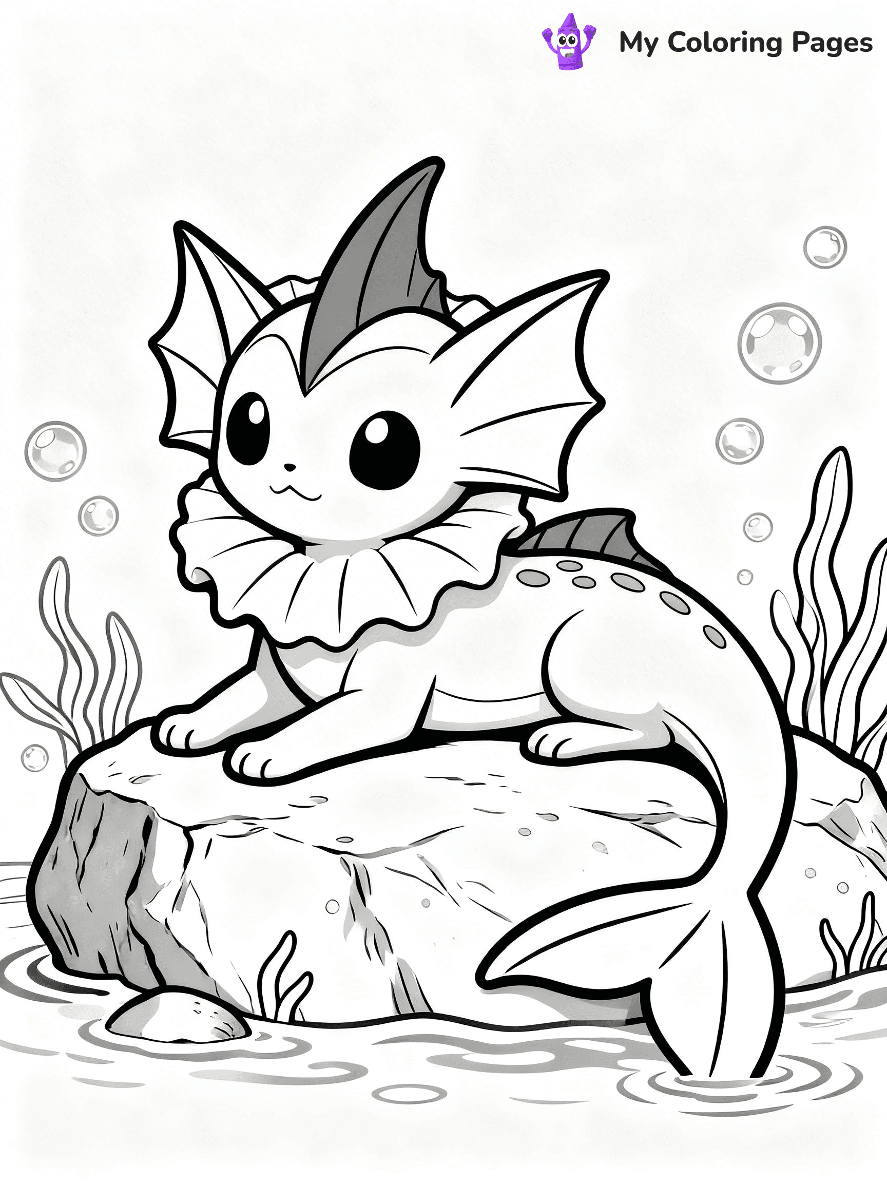 Vaporeon Coloring Pages - 22
