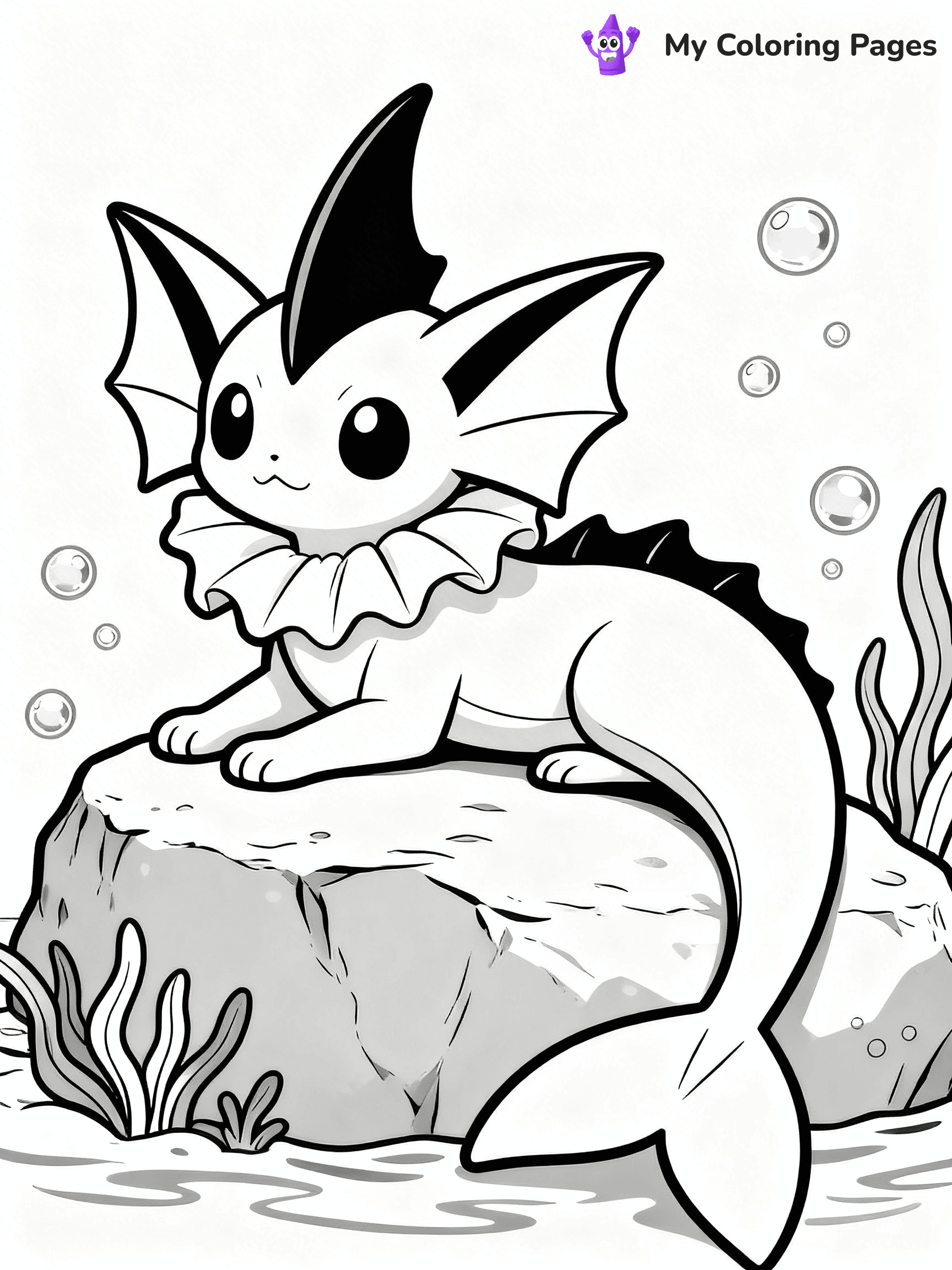 Vaporeon Coloring Pages - 20