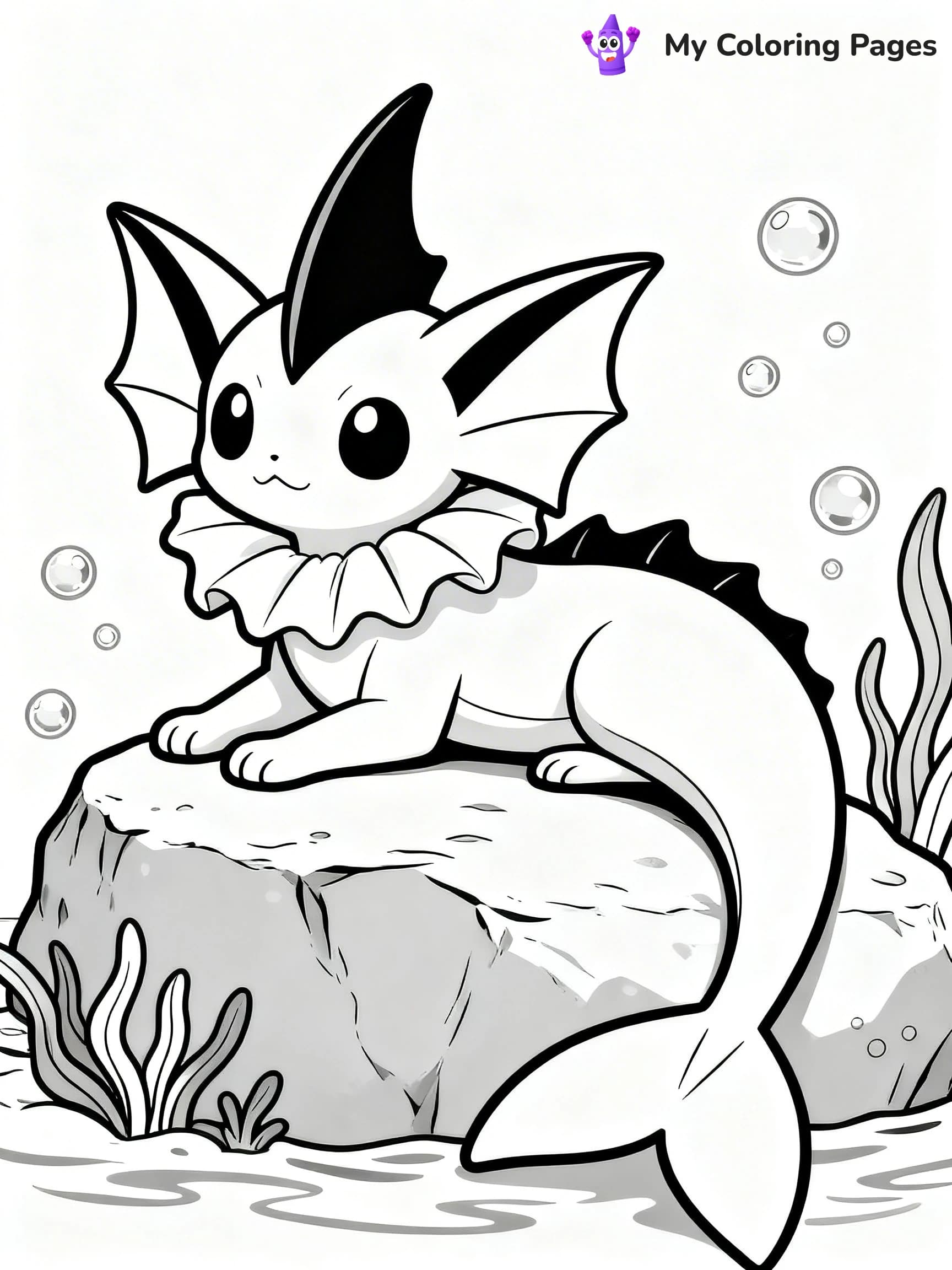 Vaporeon Coloring Pages - 20