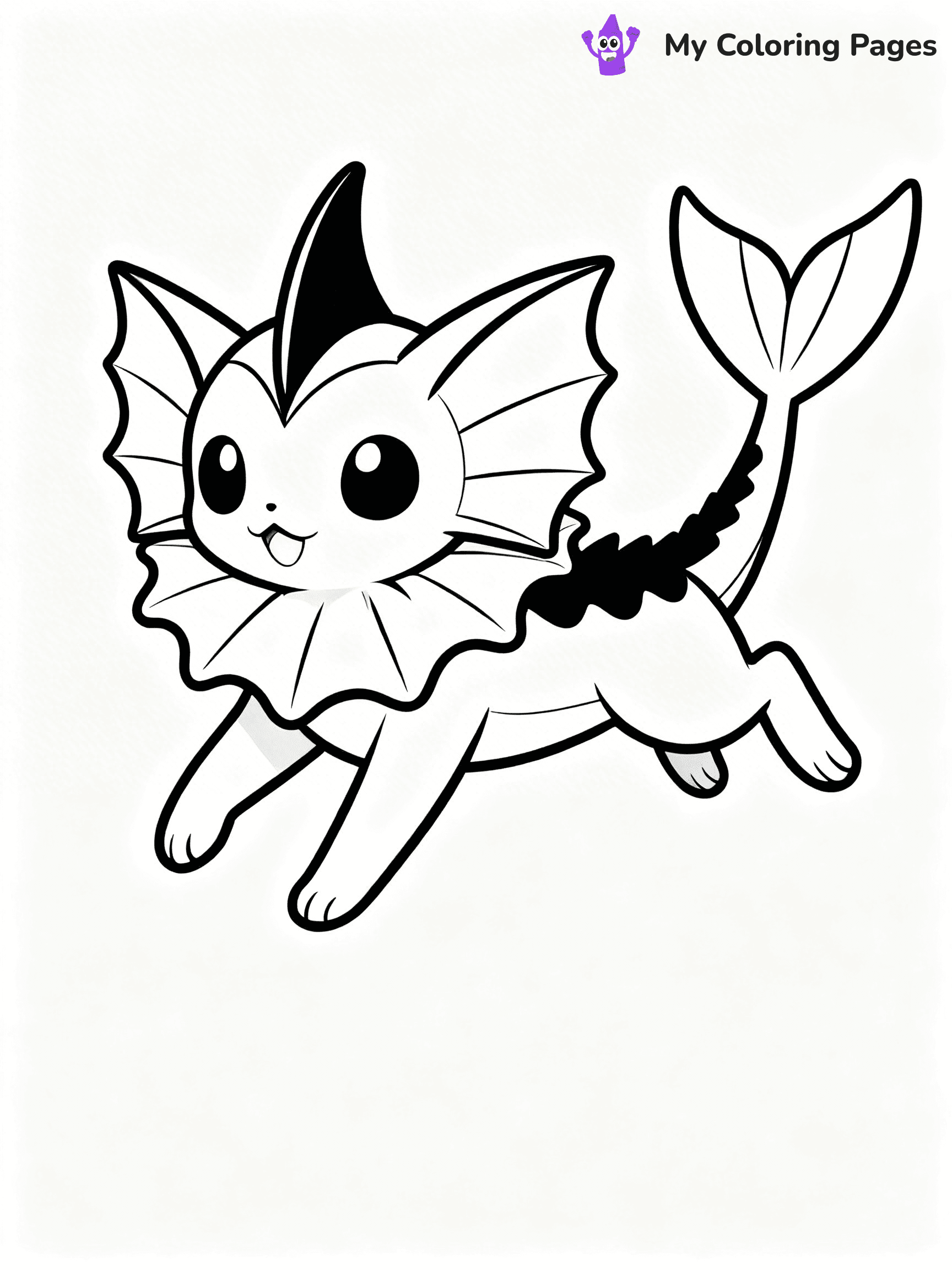 Vaporeon Coloring Pages - 19