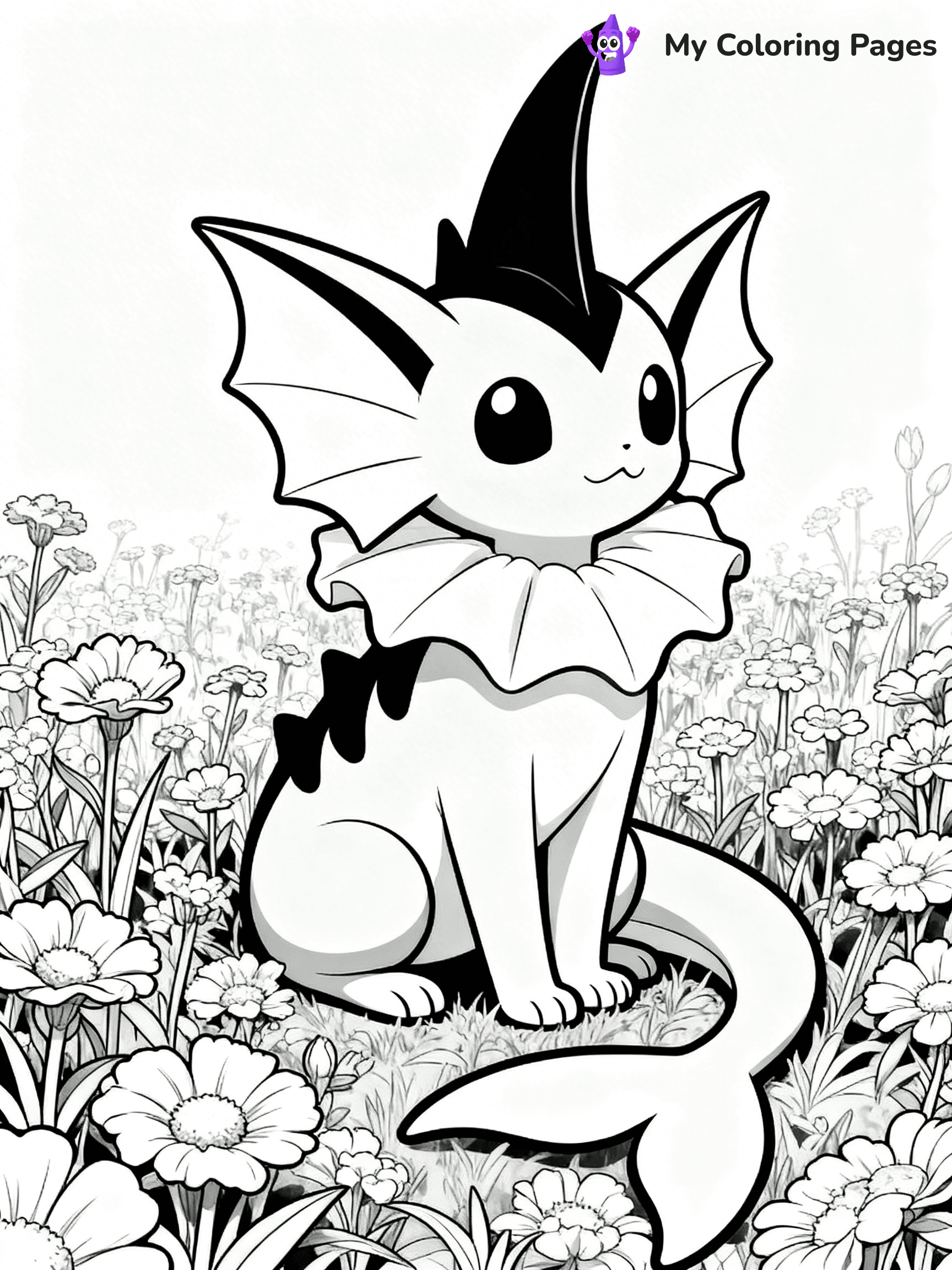 Vaporeon Coloring Pages - 18