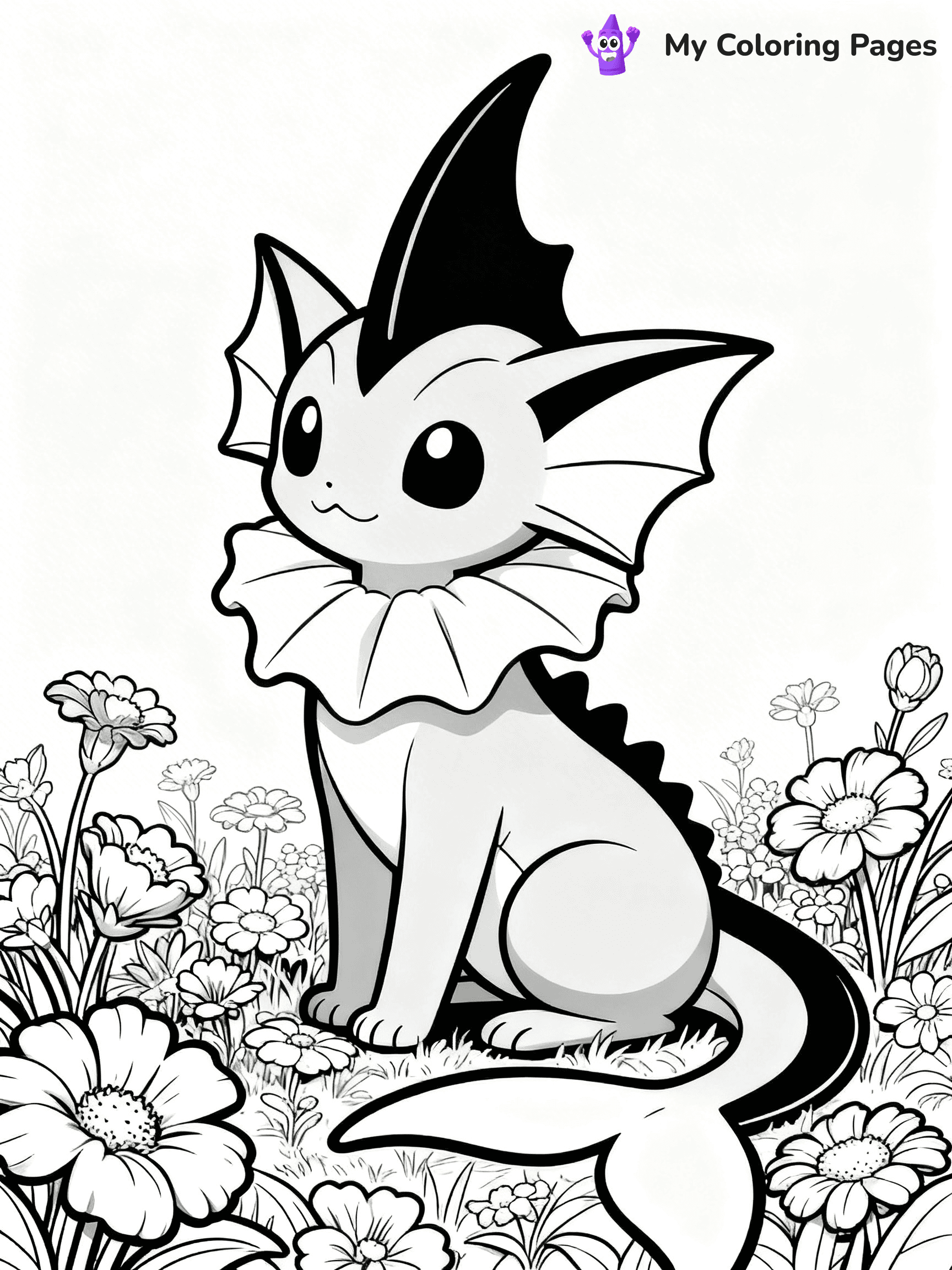 Vaporeon Coloring Pages - 17