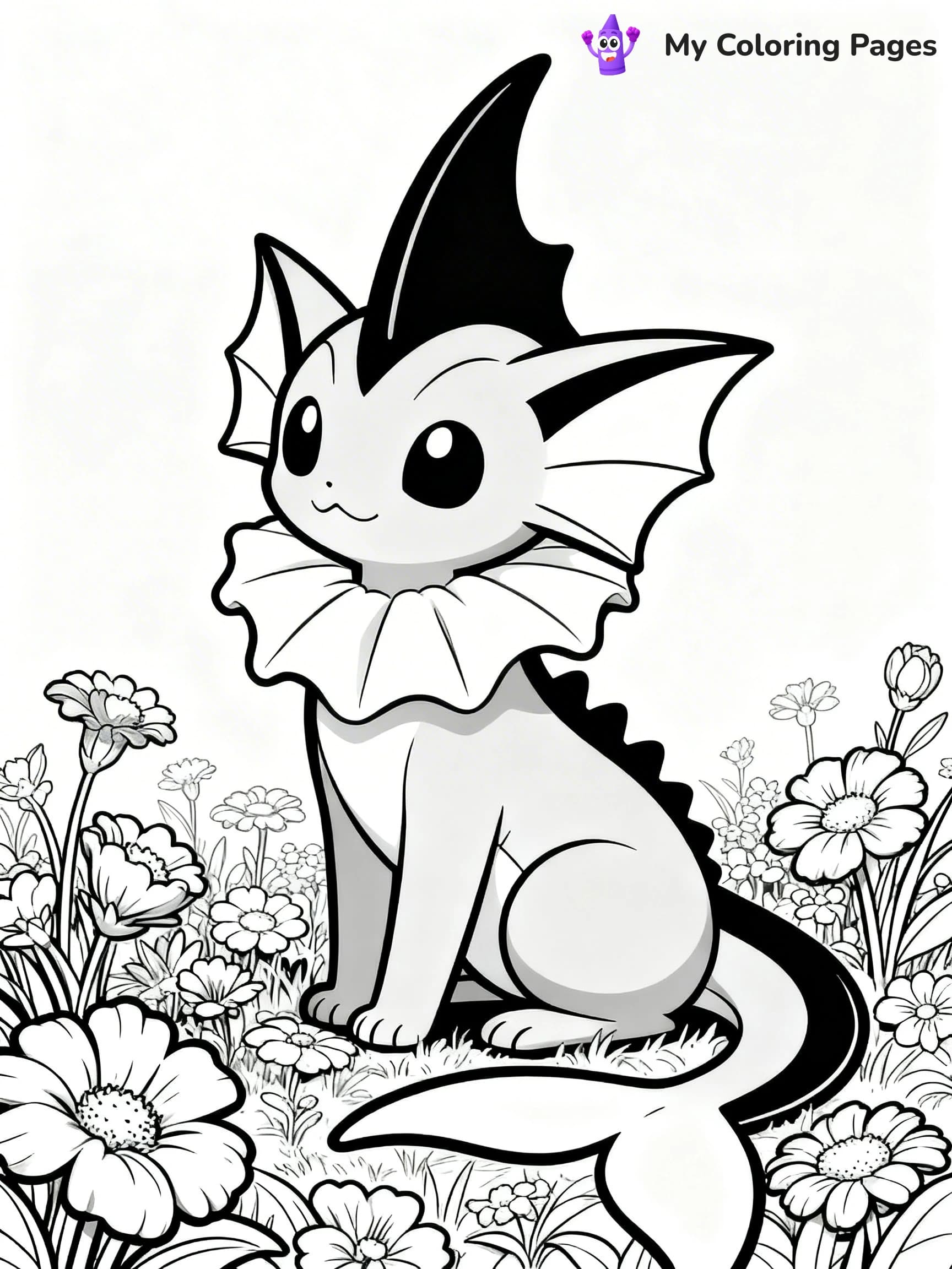 Vaporeon Coloring Pages - 17