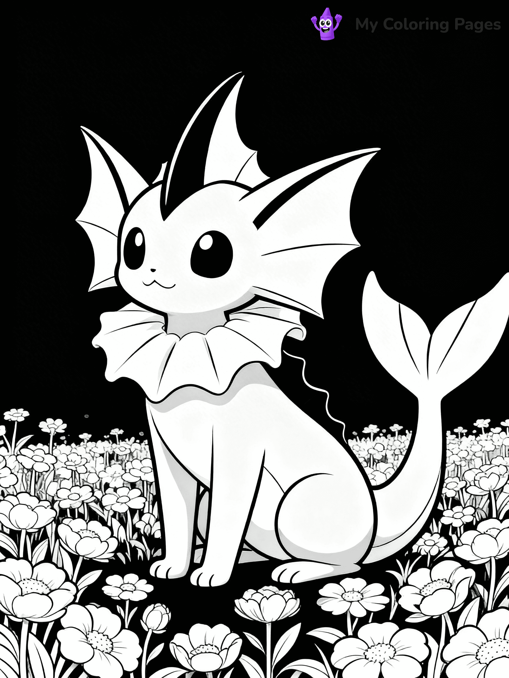 Vaporeon Coloring Pages - 15