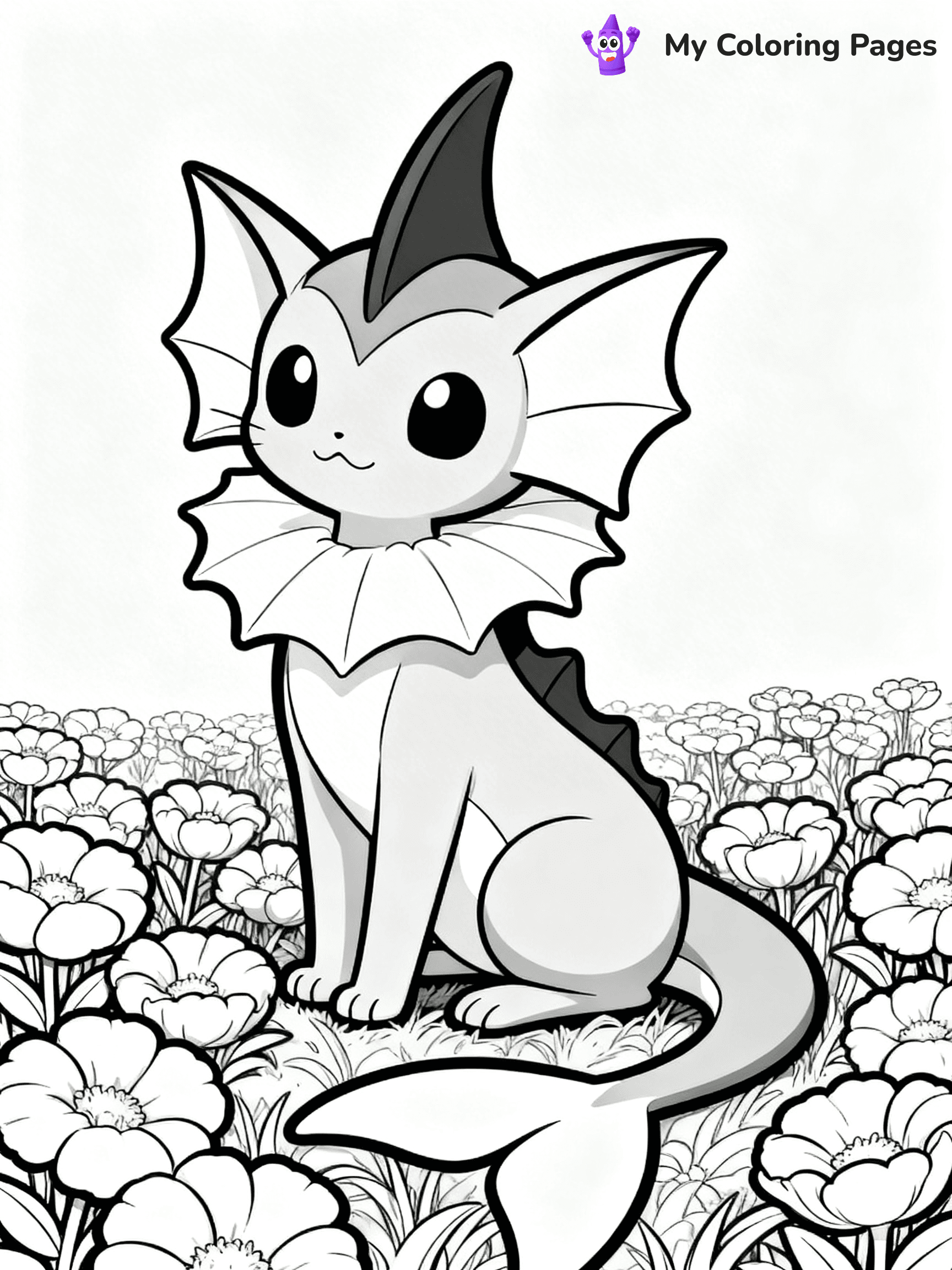 Vaporeon Coloring Pages - 14