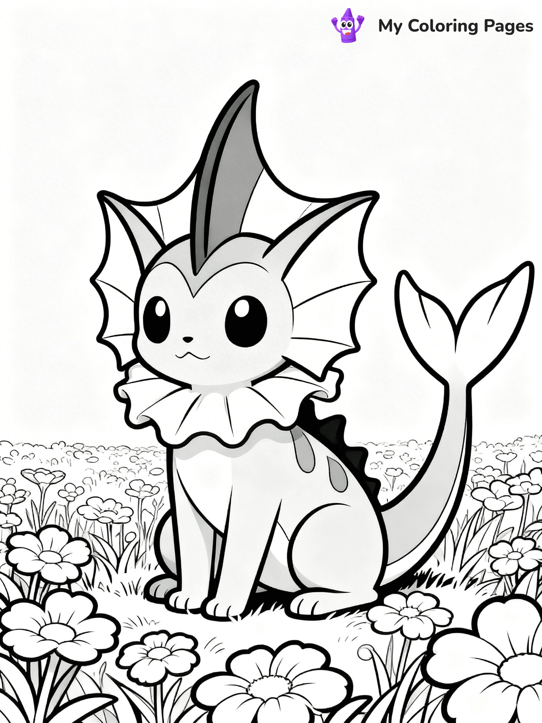 Vaporeon Coloring Pages - 13