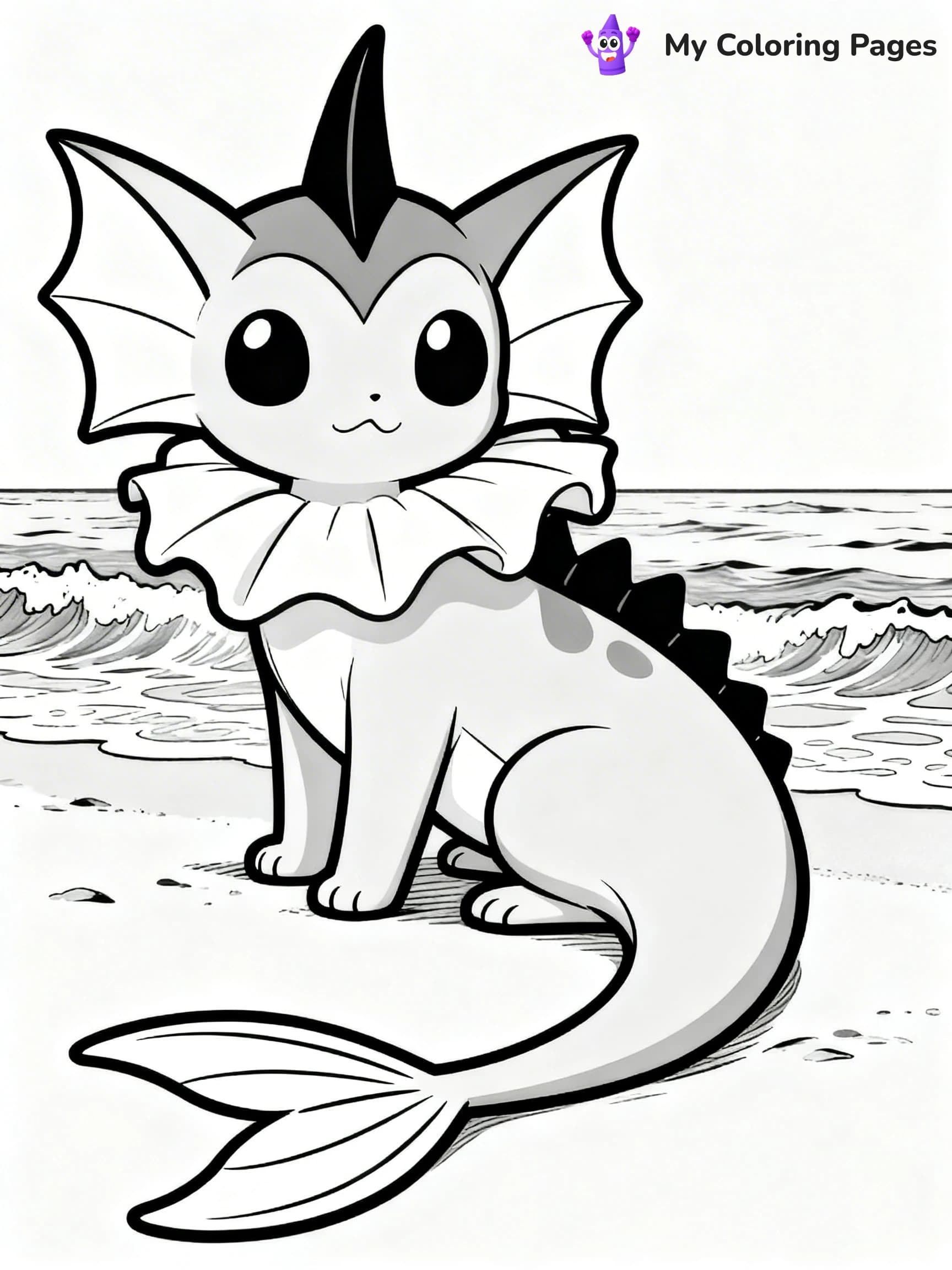 Vaporeon Coloring Pages - 11