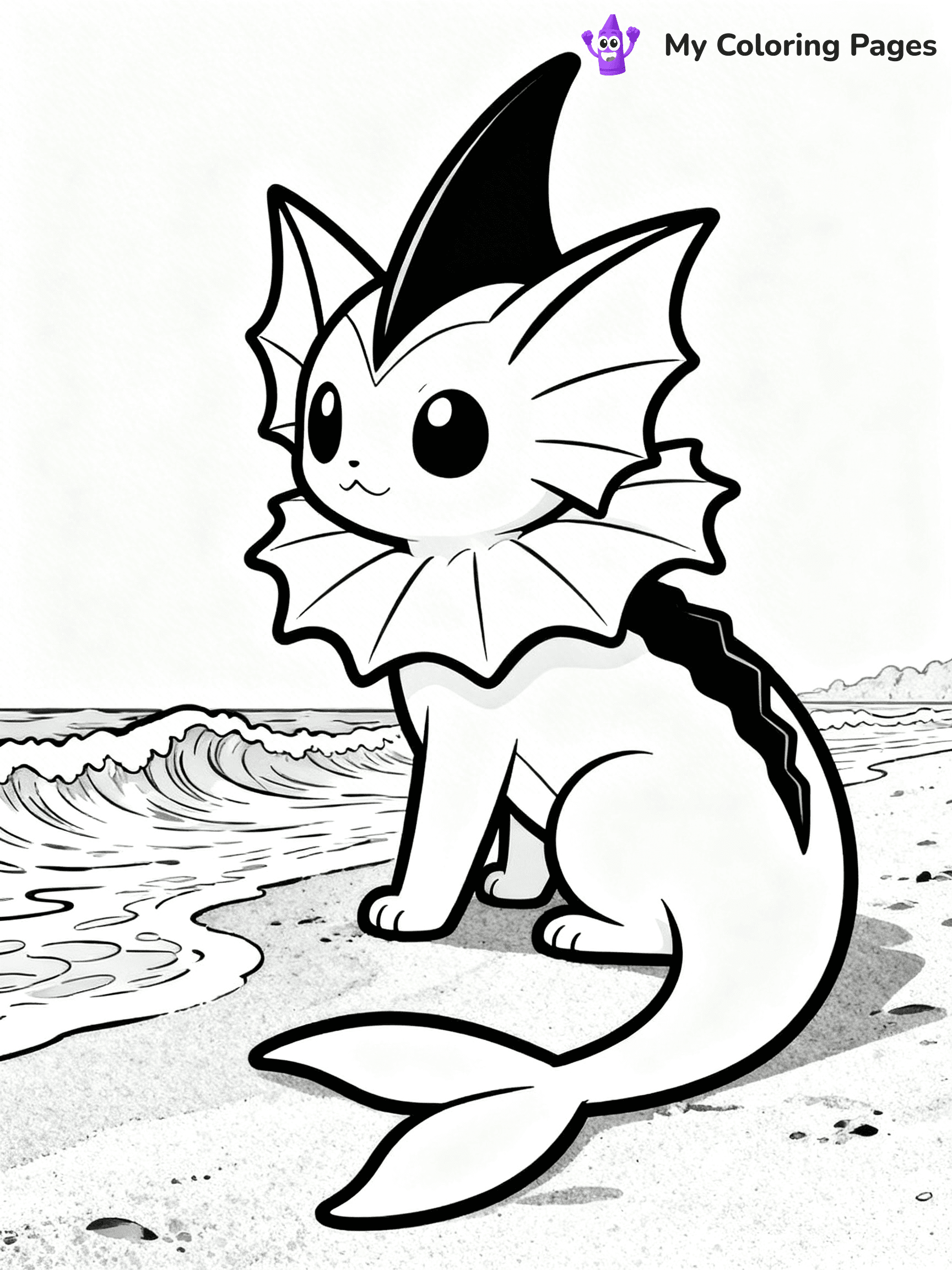 Vaporeon Coloring Pages - 10