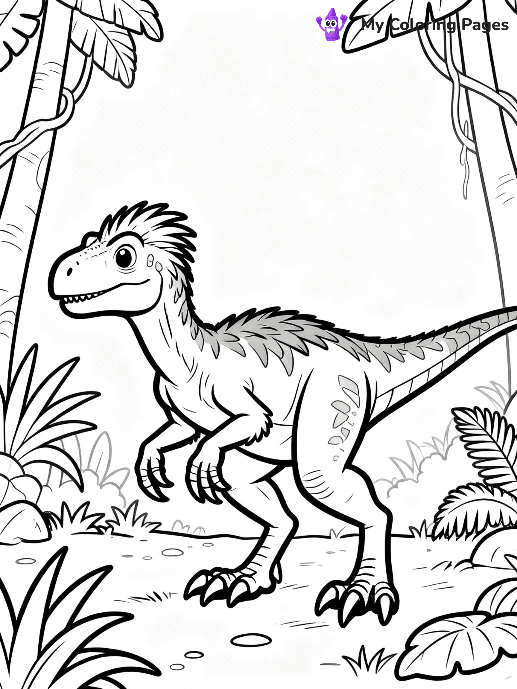 Velociraptor Coloring Pages - 33