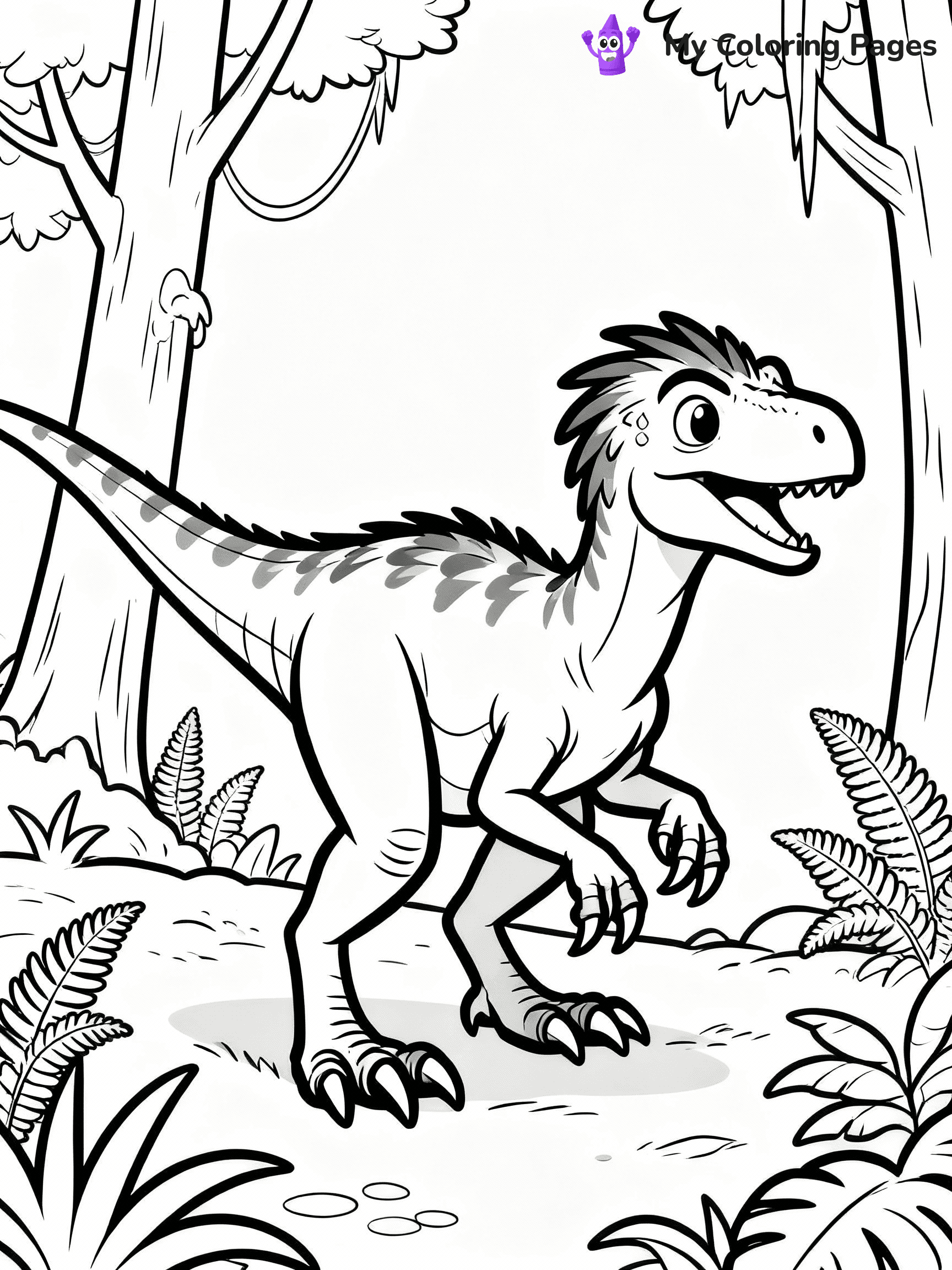 Velociraptor Coloring Pages - 31