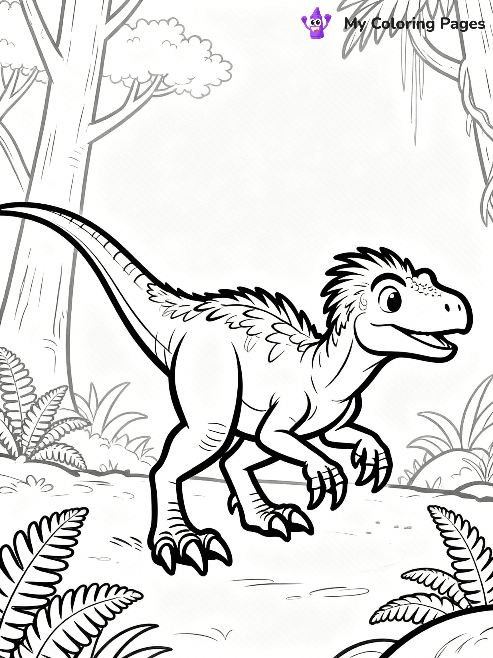 Velociraptor Coloring Pages - 30