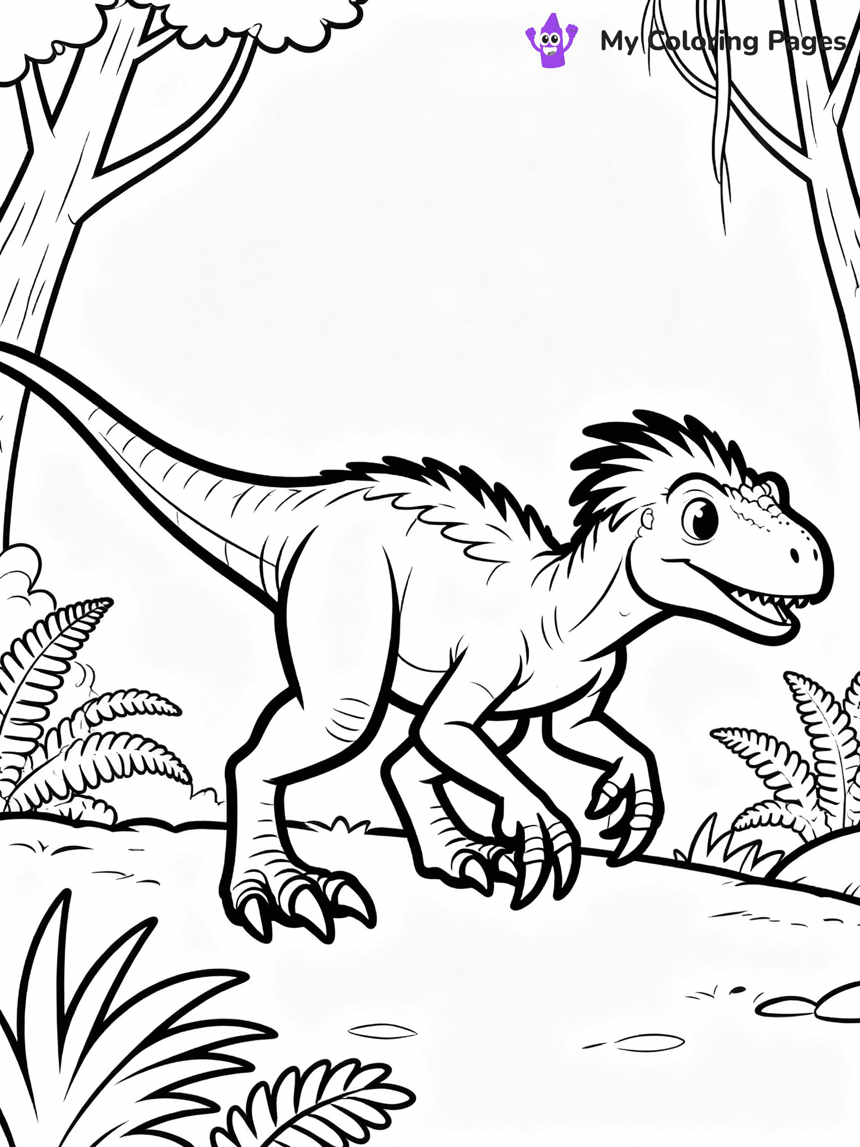 Velociraptor Coloring Pages - 28