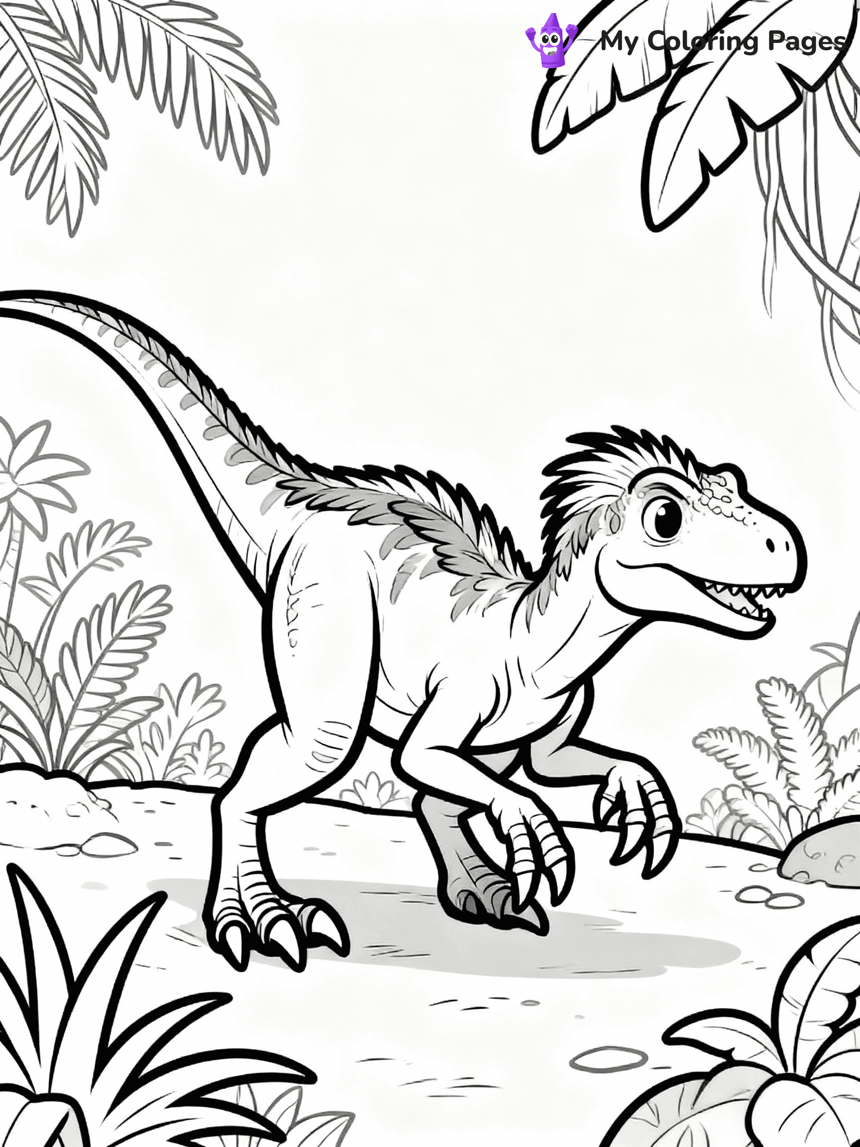 Velociraptor Coloring Pages - 27