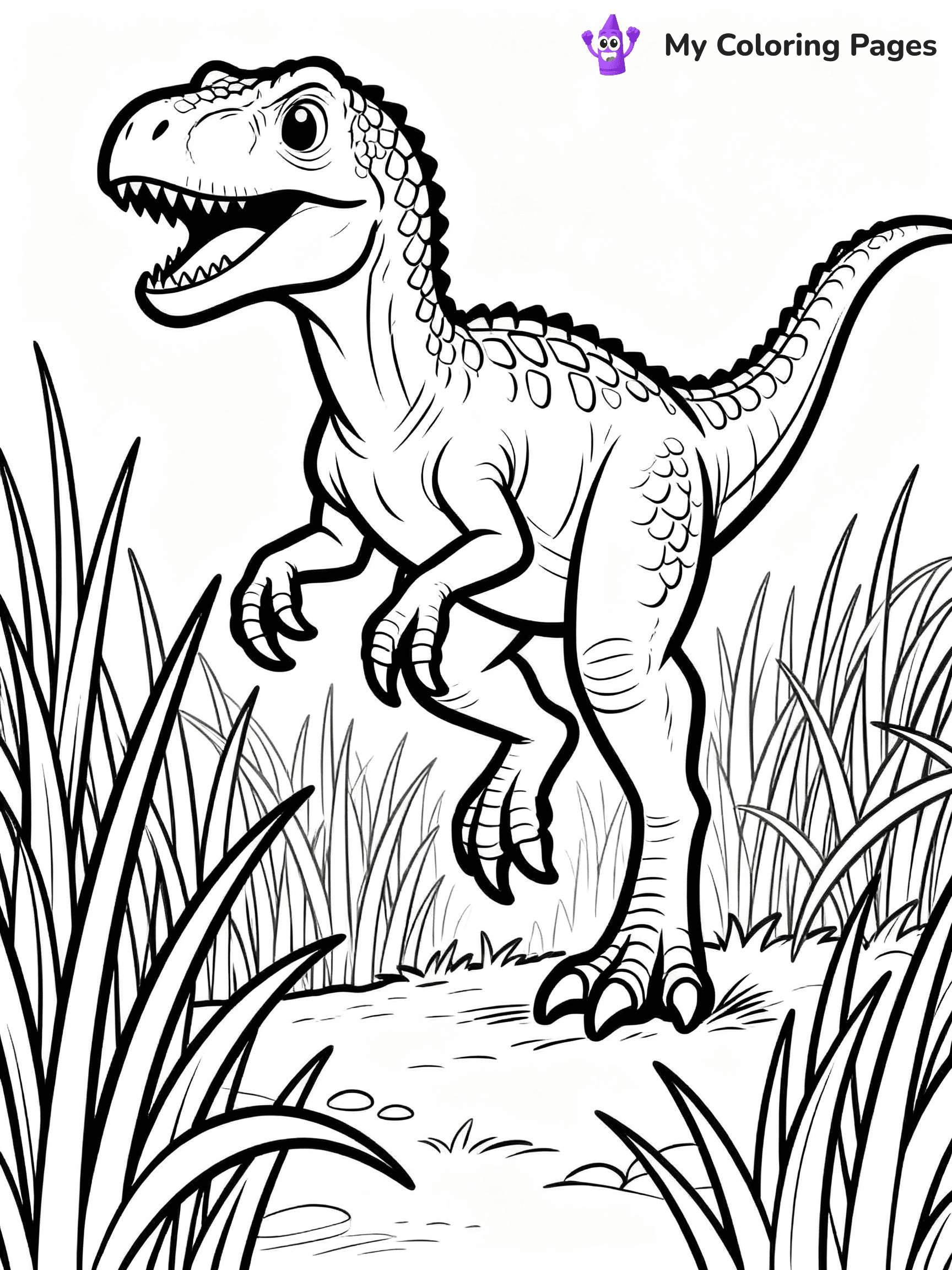 Velociraptor Coloring Pages - 23