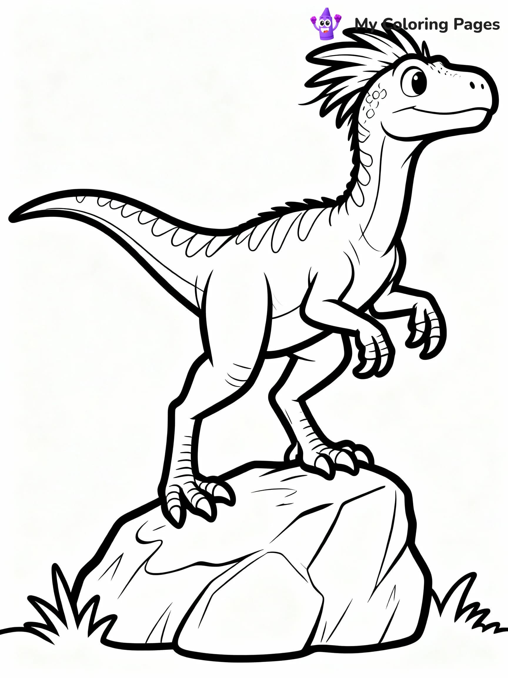 Velociraptor Coloring Pages - 9