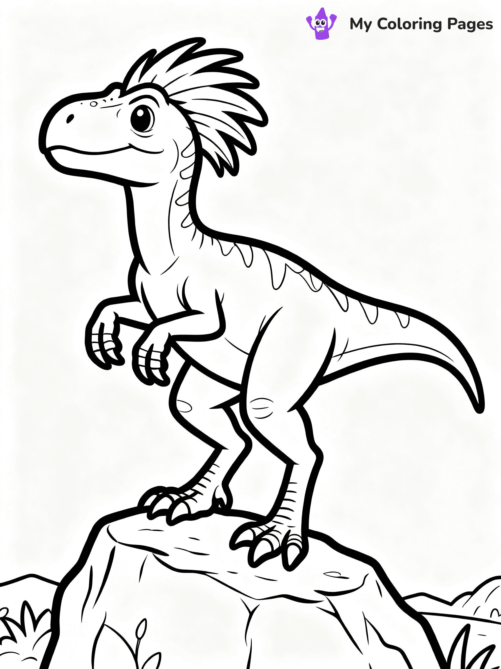 Velociraptor Coloring Pages - 8