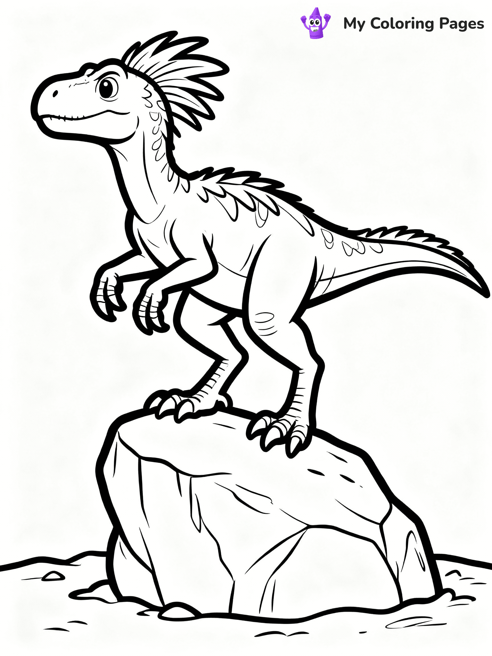 Velociraptor Coloring Pages - 7