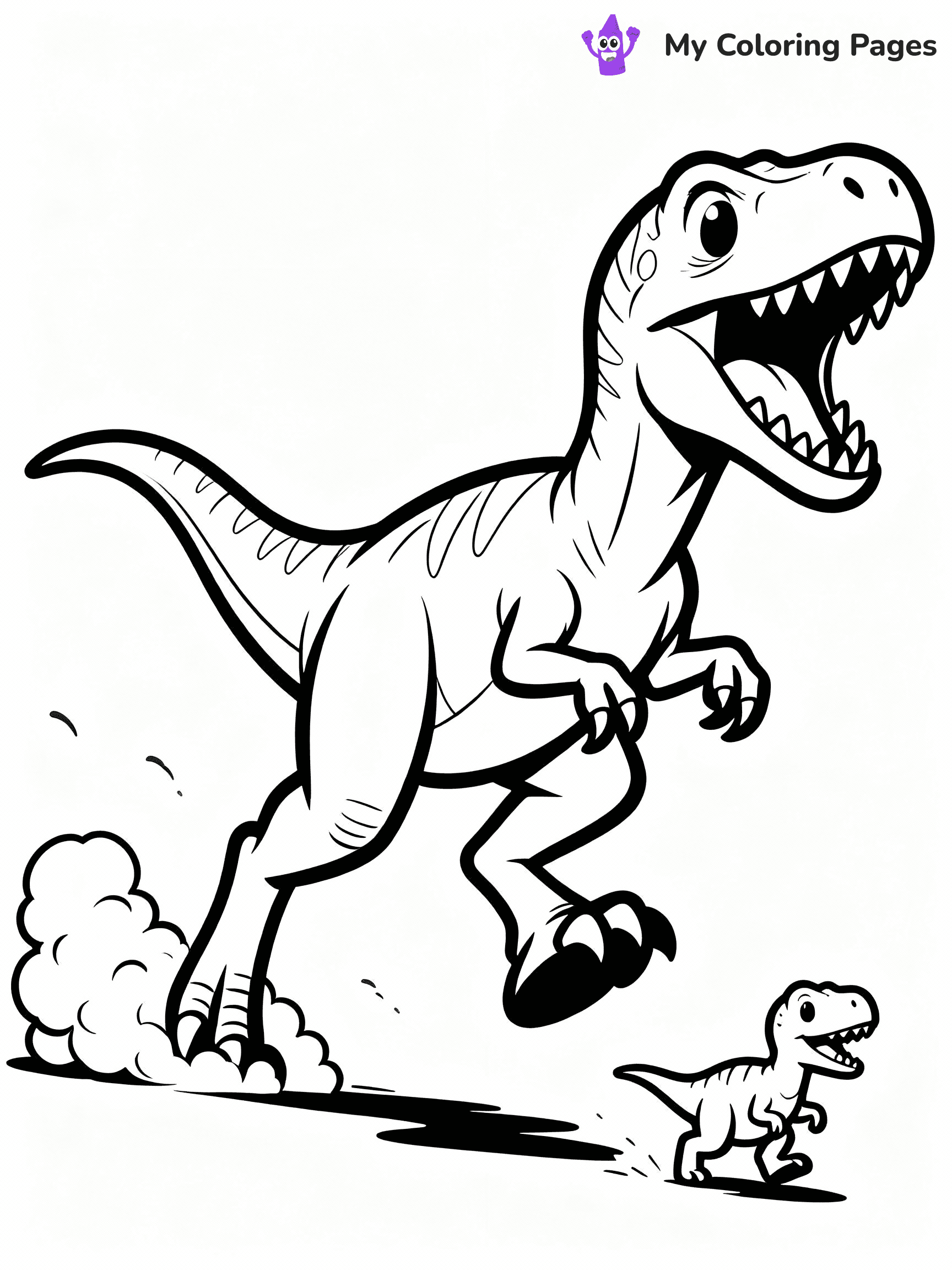Velociraptor Coloring Pages - 6