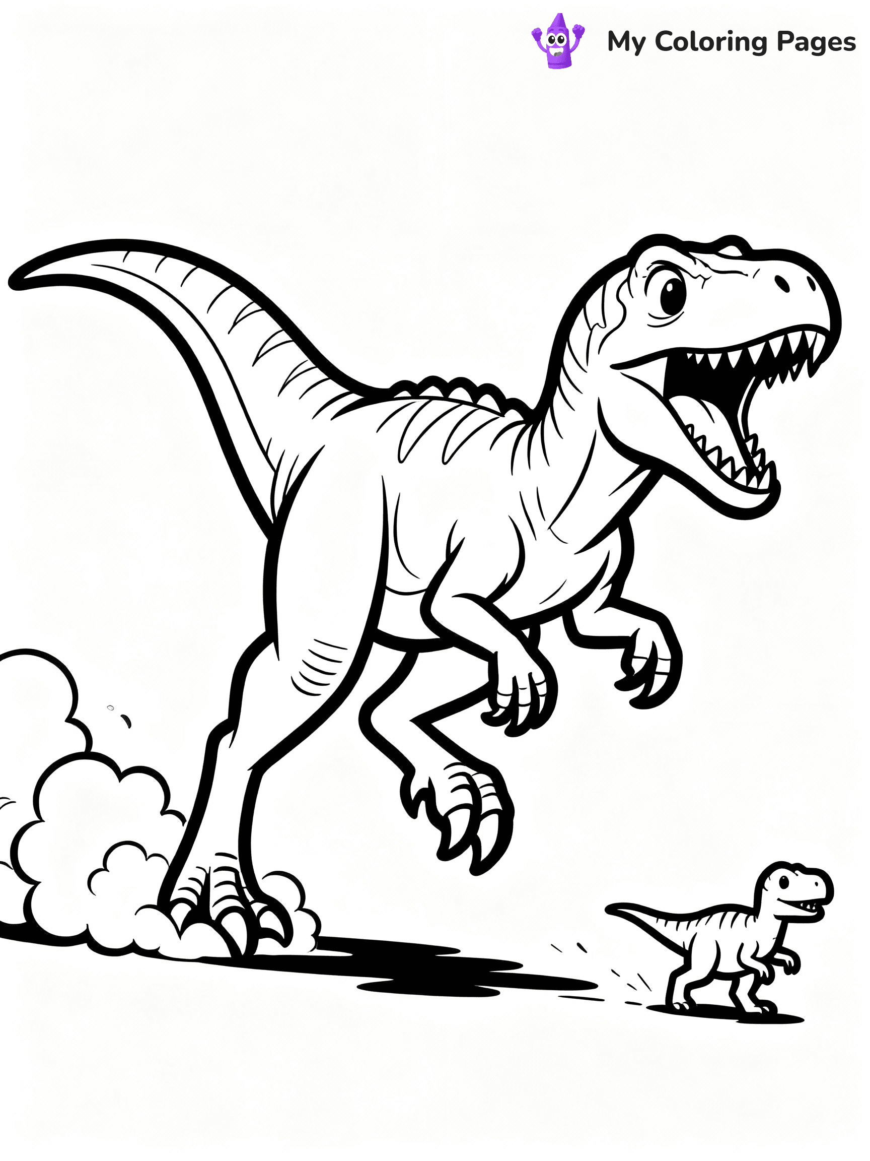Velociraptor Coloring Pages - 5