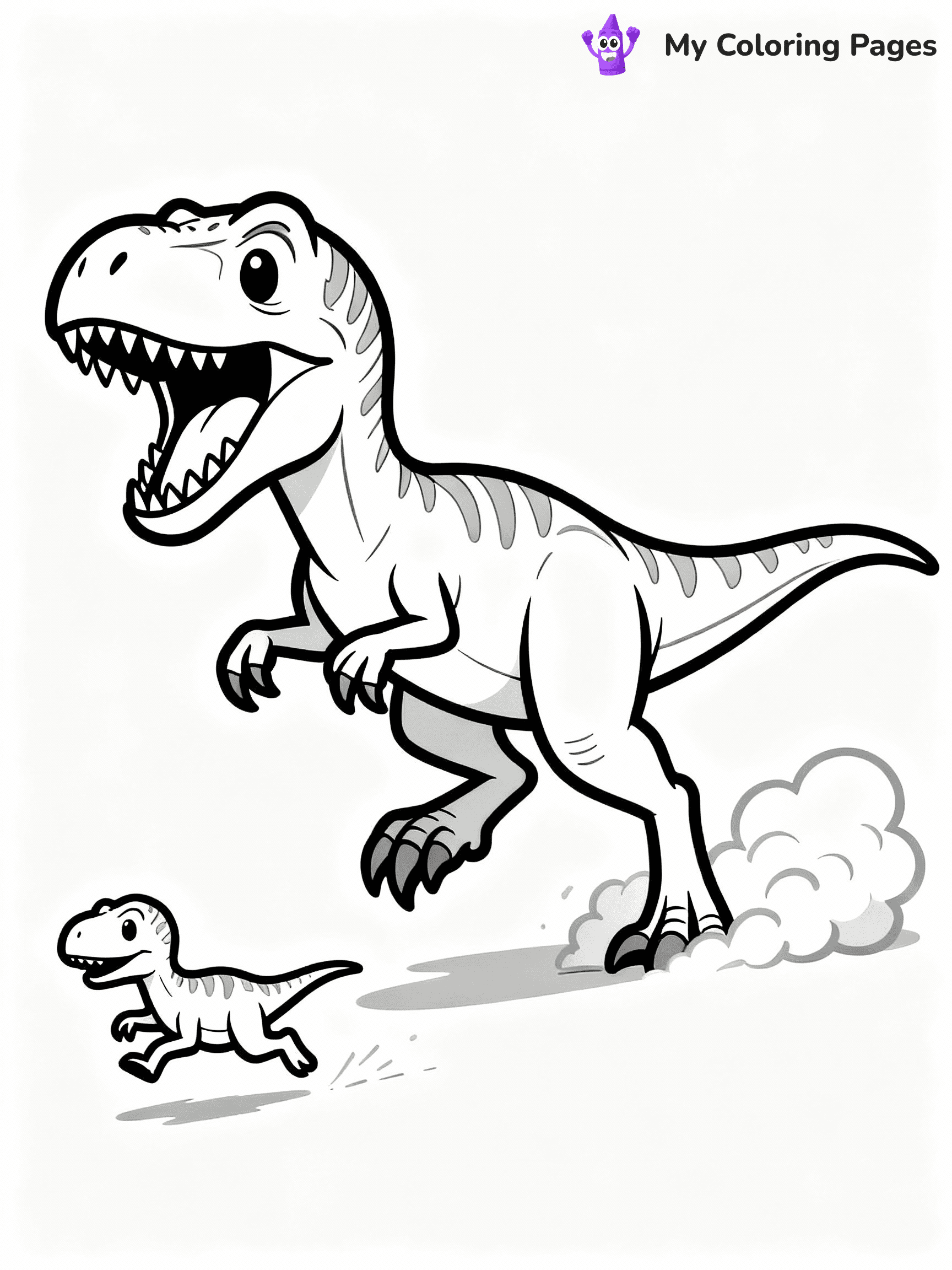 Velociraptor Coloring Pages - 2