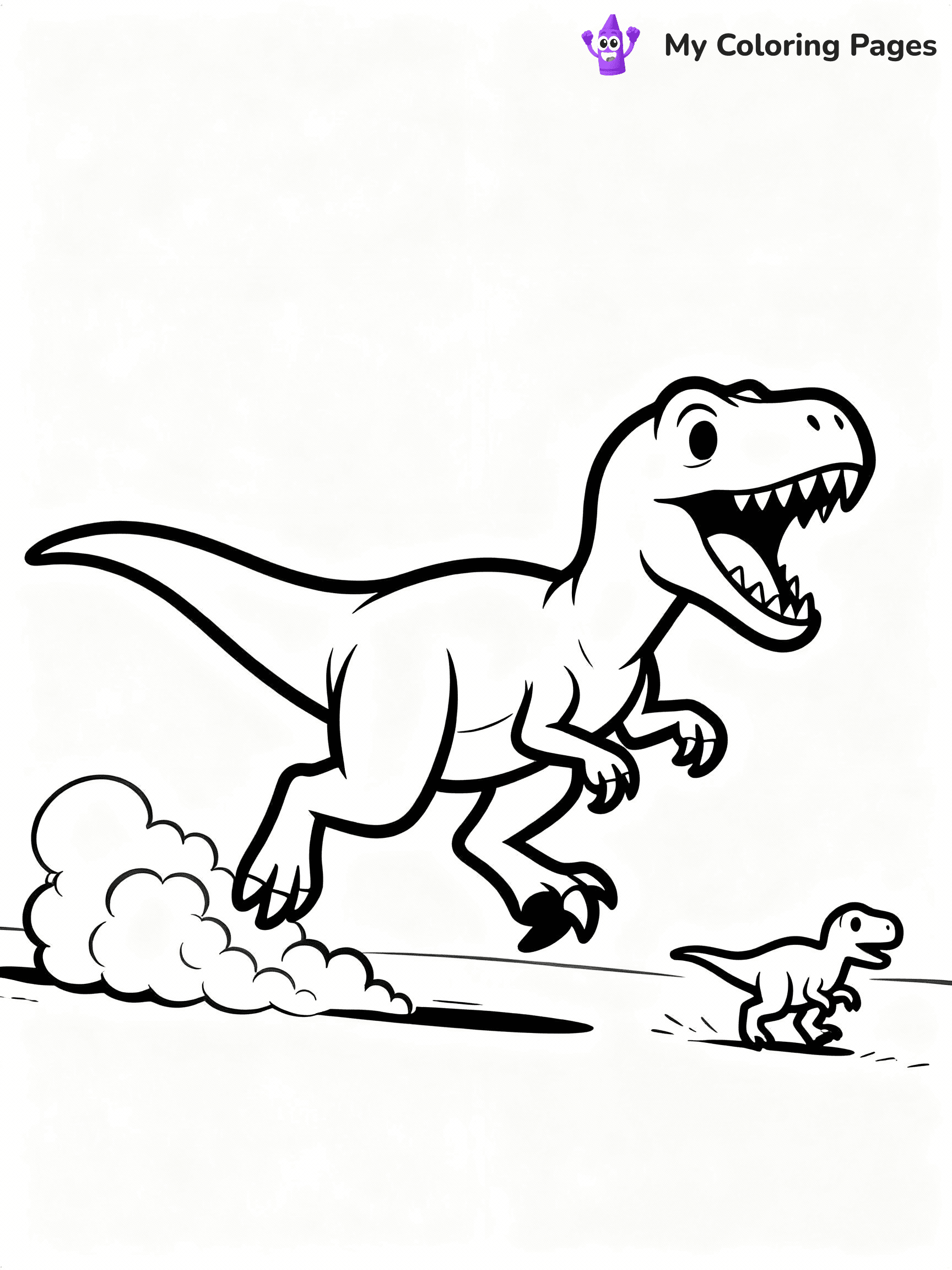 Velociraptor Coloring Pages - 1