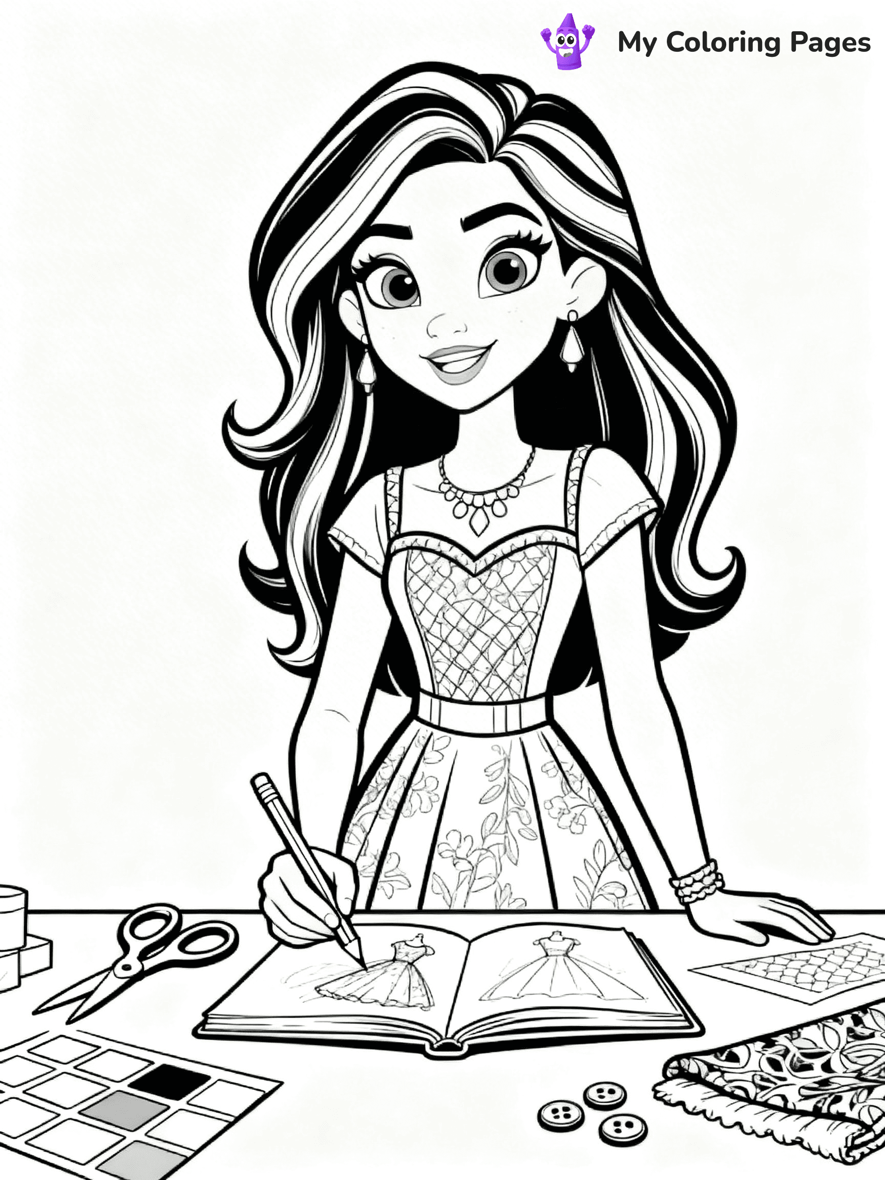 Descendants Coloring Pages - 1