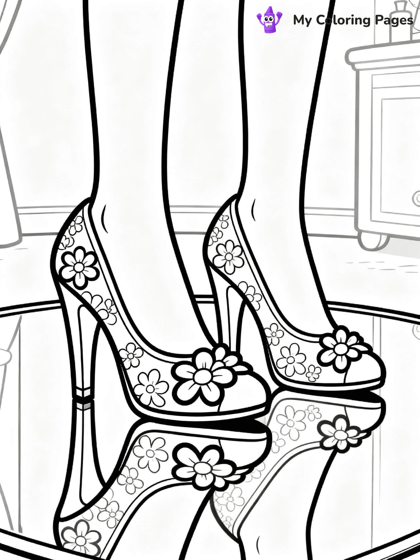 Shoes Coloring Pages - 30