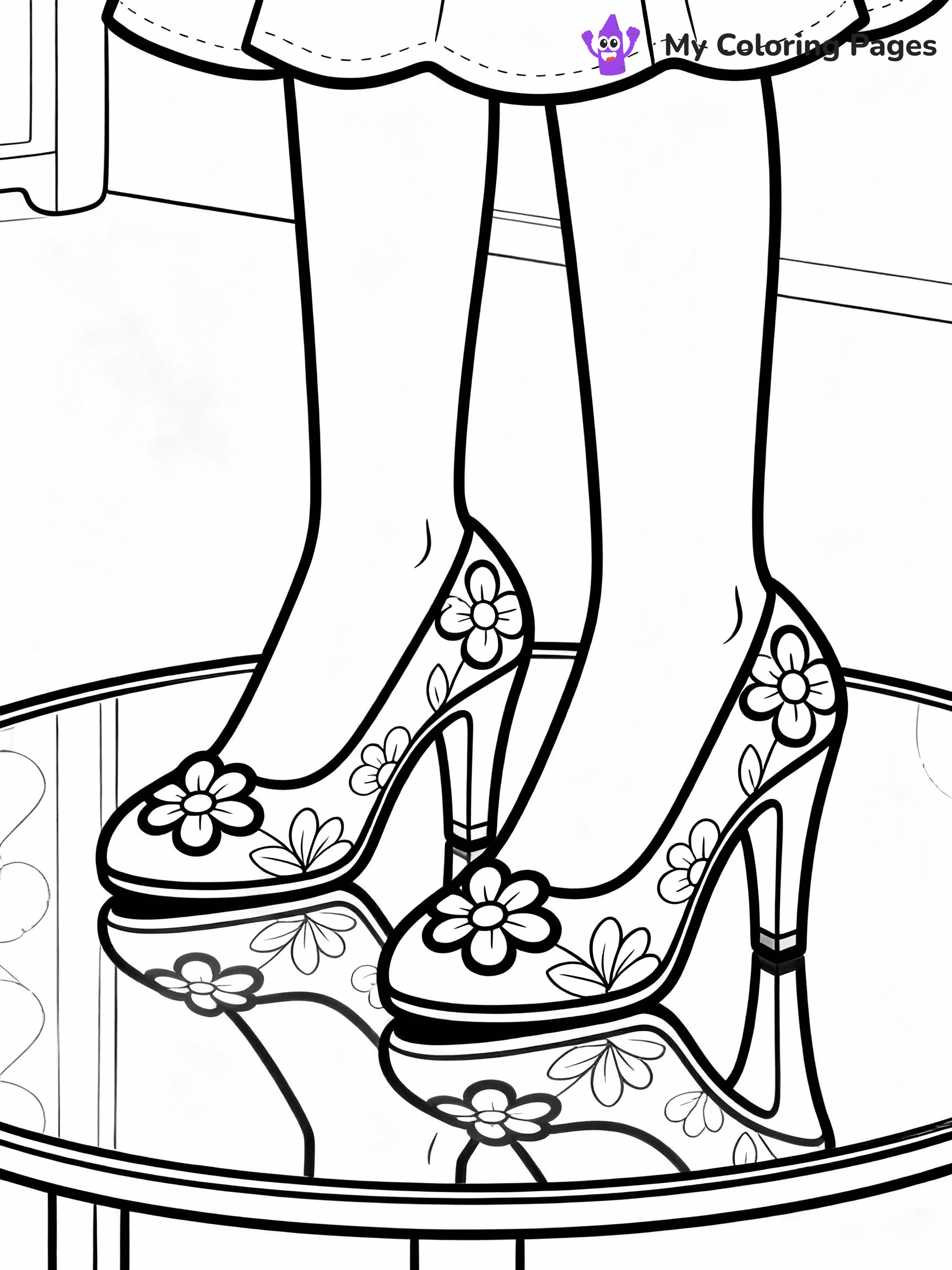 Shoes Coloring Pages - 29