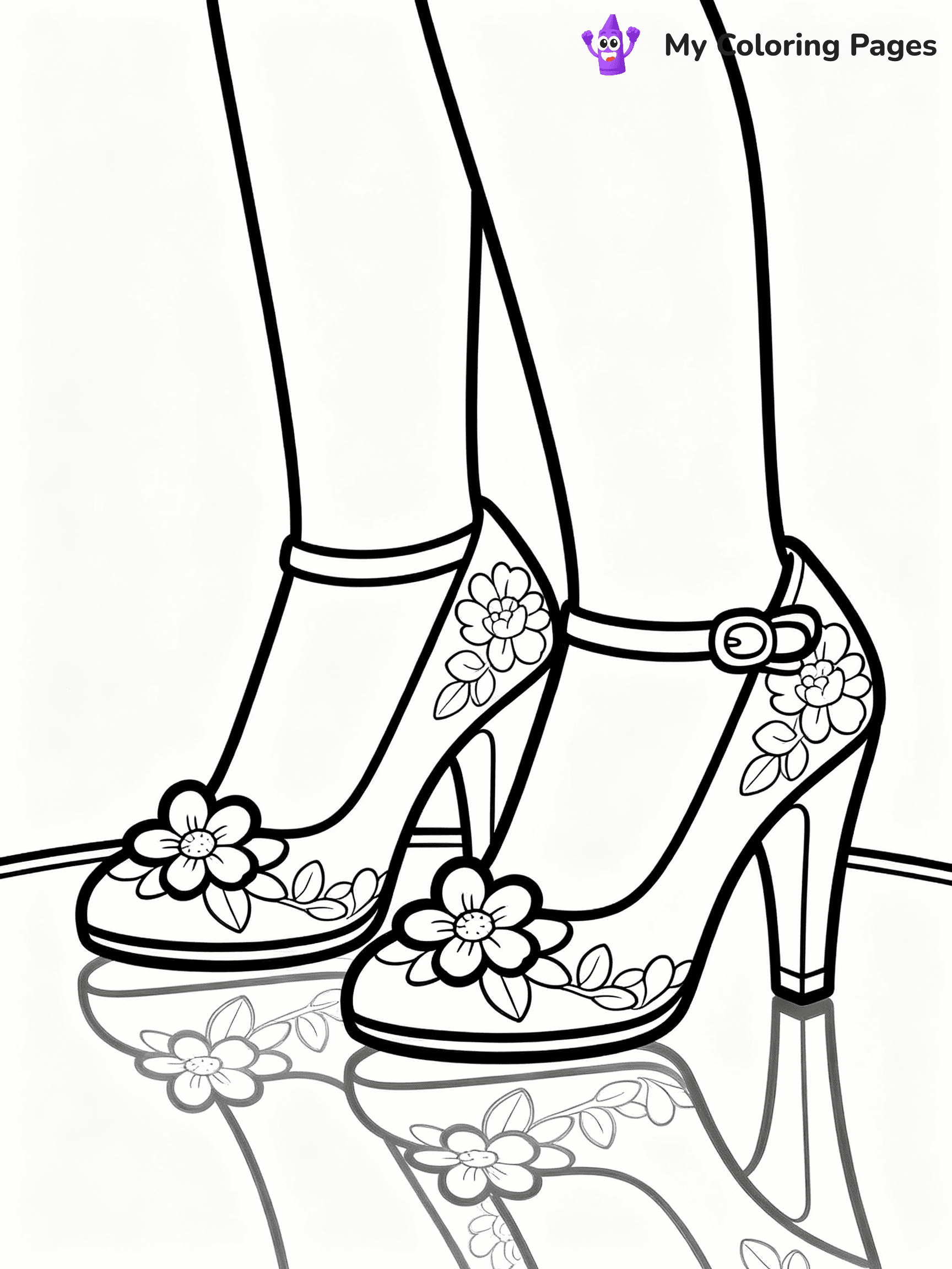 Shoes Coloring Pages - 25