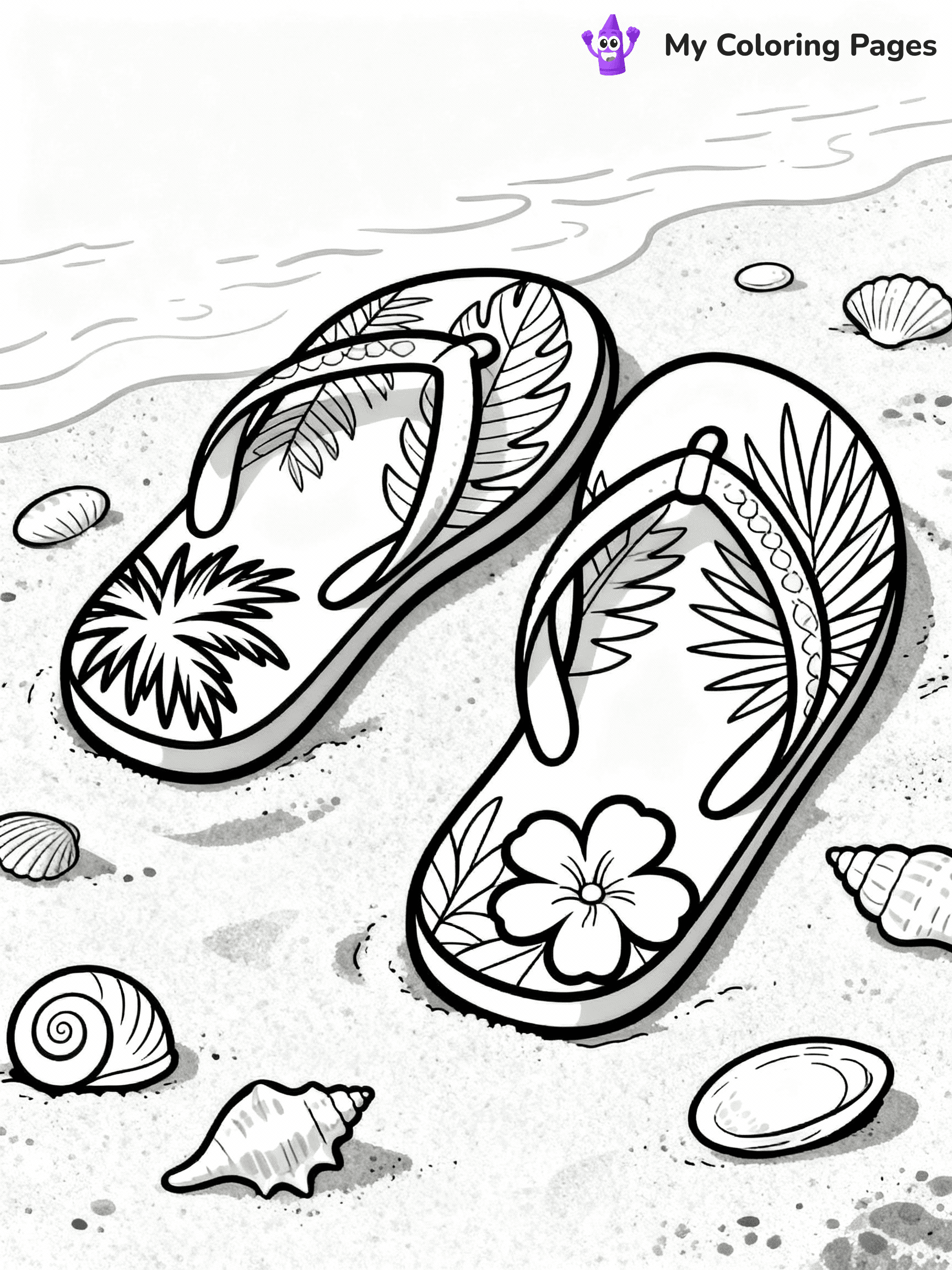 Shoes Coloring Pages - 2