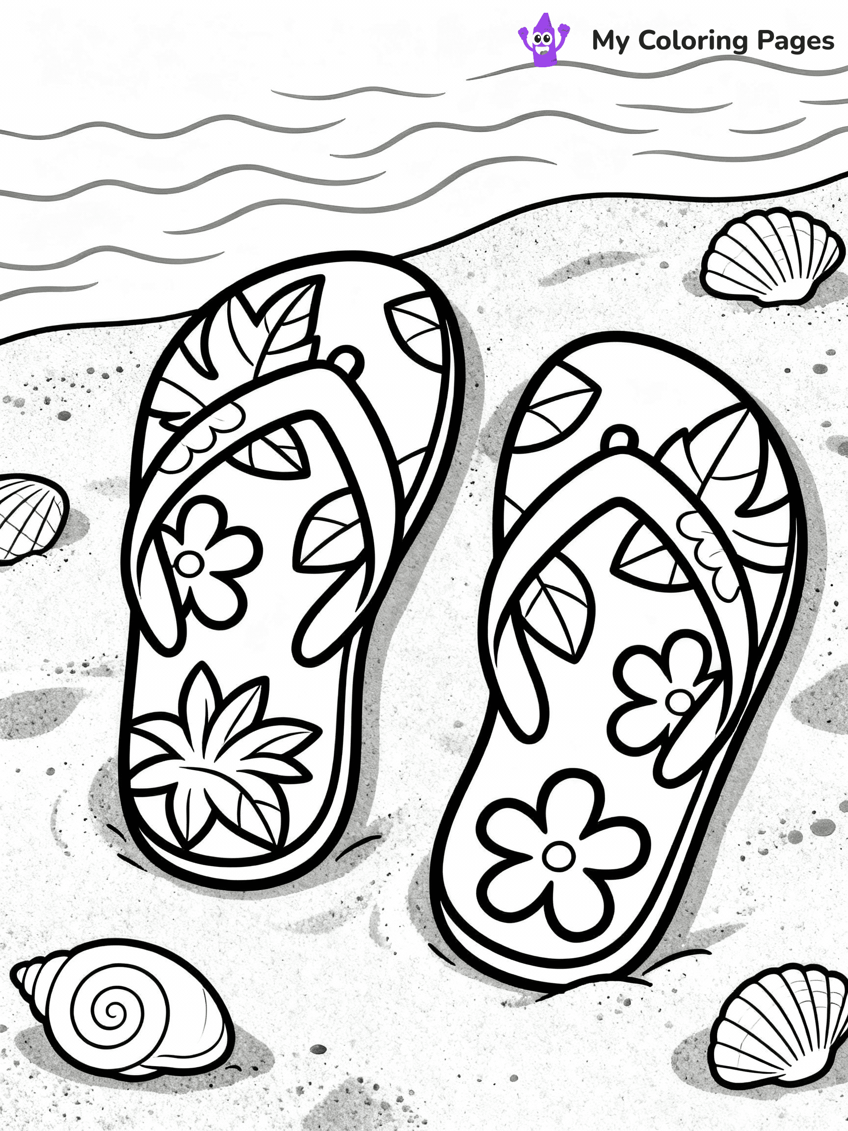 Shoes Coloring Pages - 1