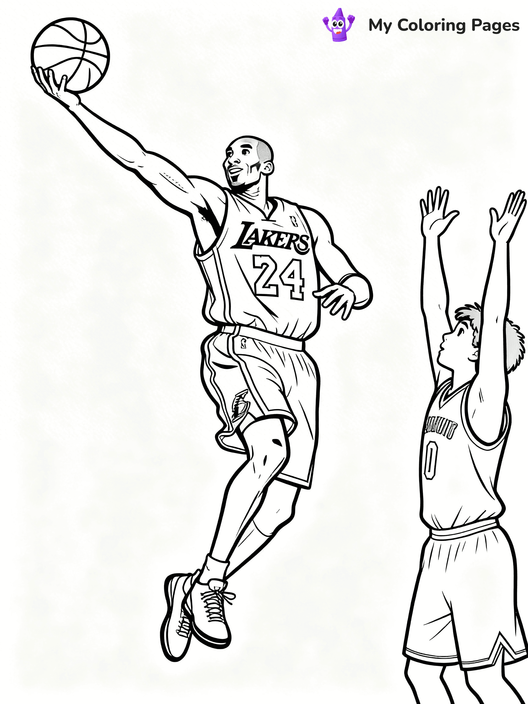 Lakers Coloring Pages - 40
