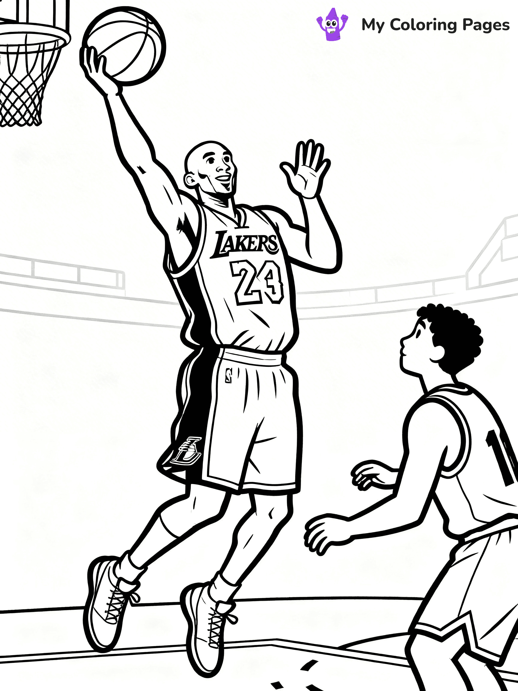 Lakers Coloring Pages - 36