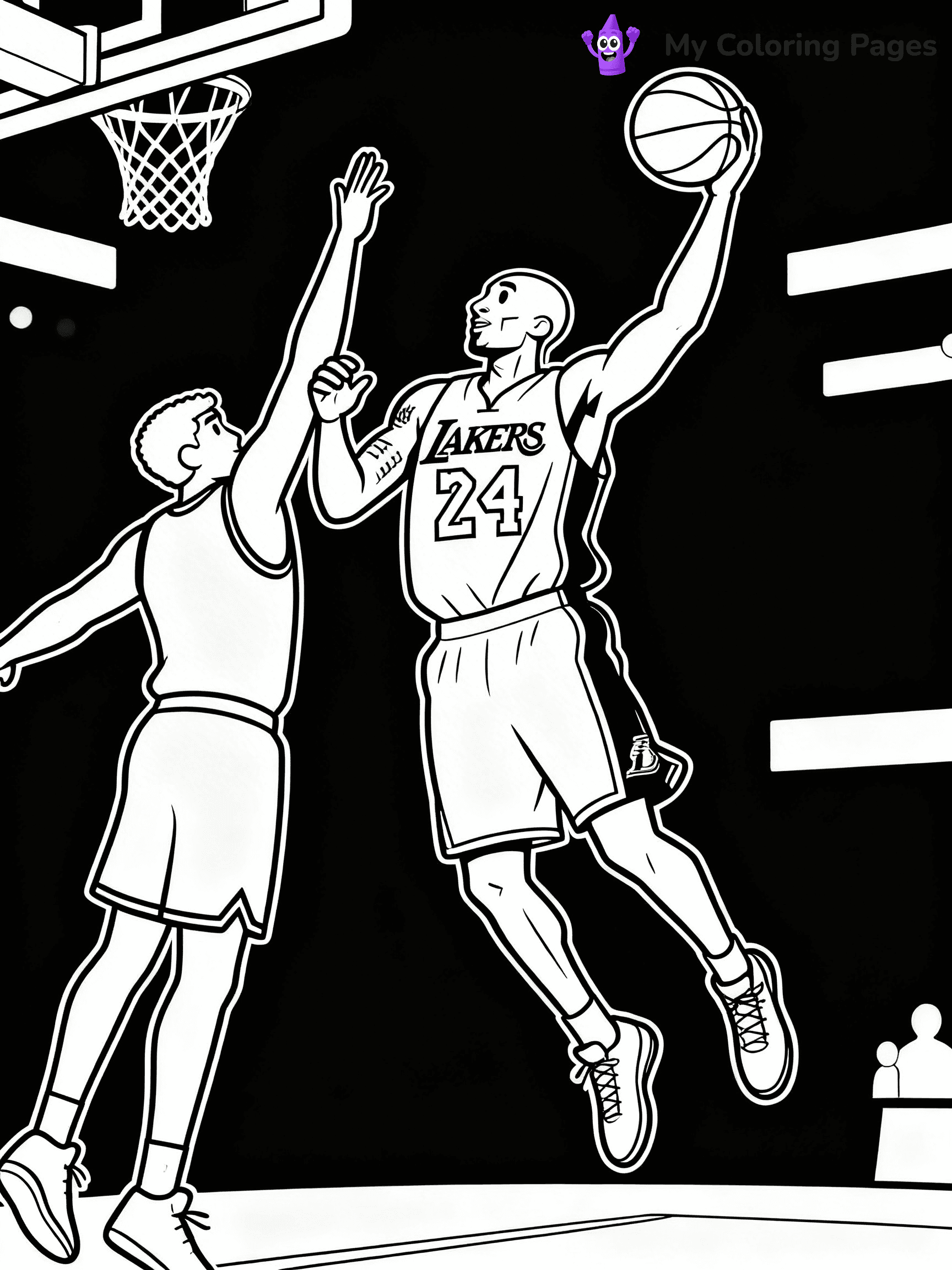 Lakers Coloring Pages - 34