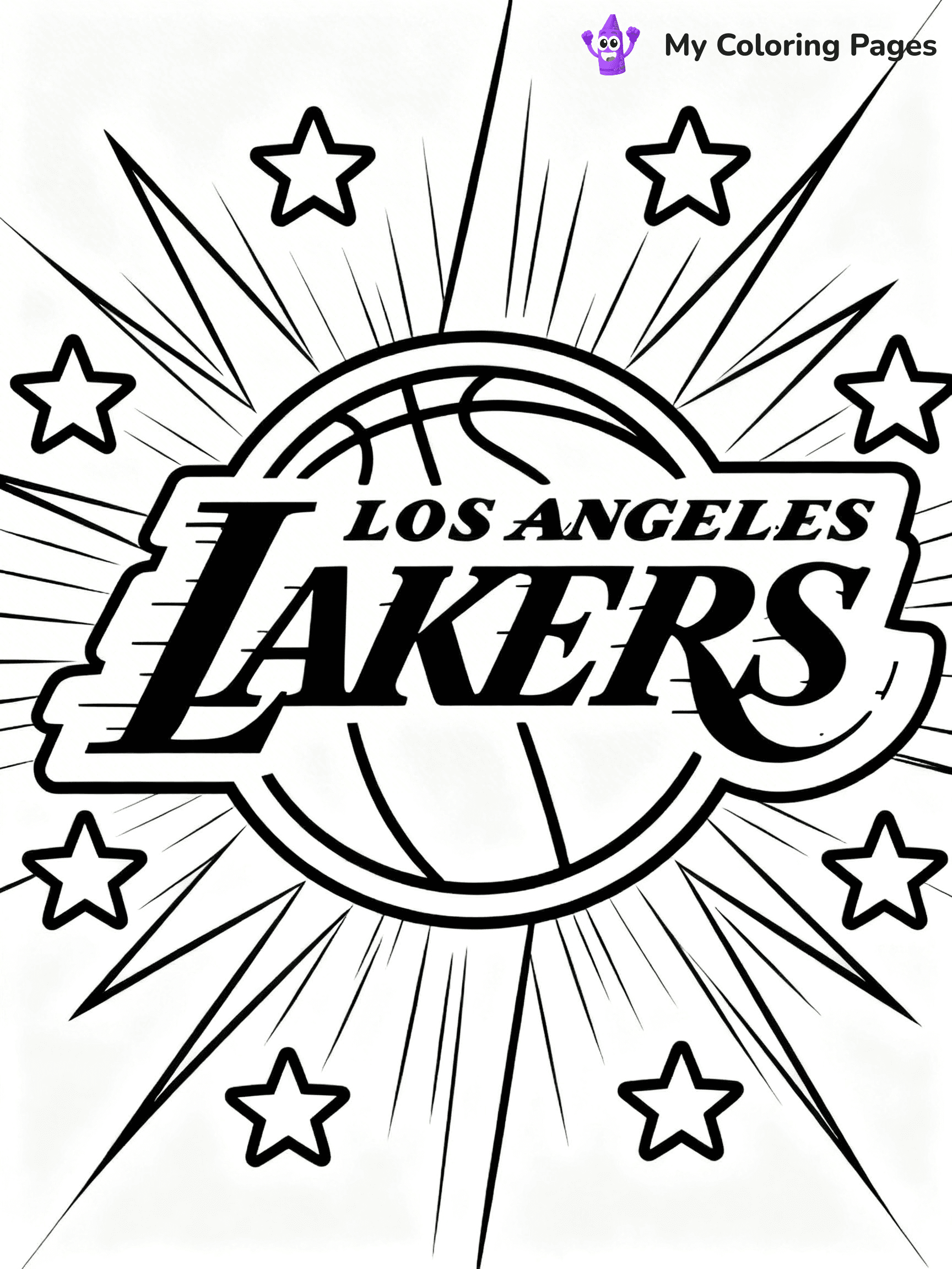 Lakers Coloring Pages - 32