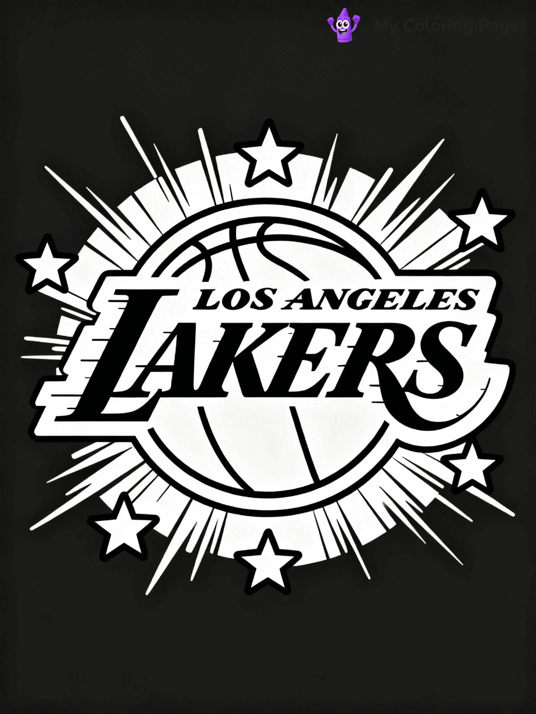 Lakers Coloring Pages - 28