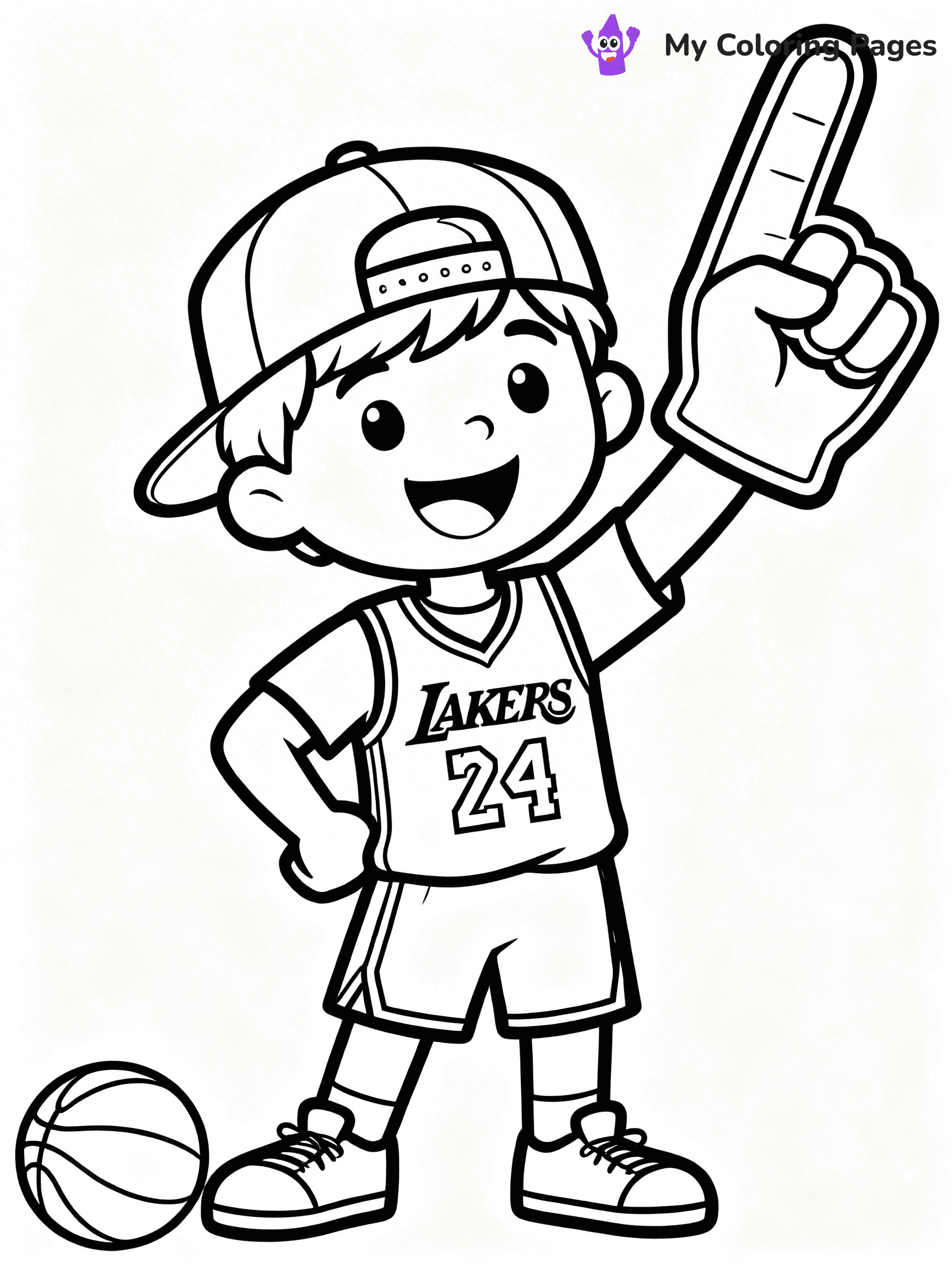 Lakers Coloring Pages - 25