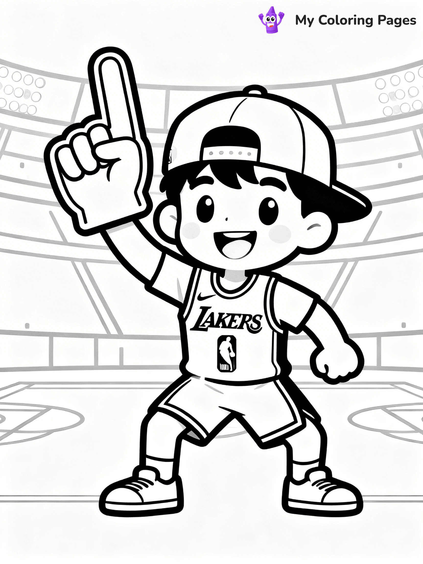 Lakers Coloring Pages - 24