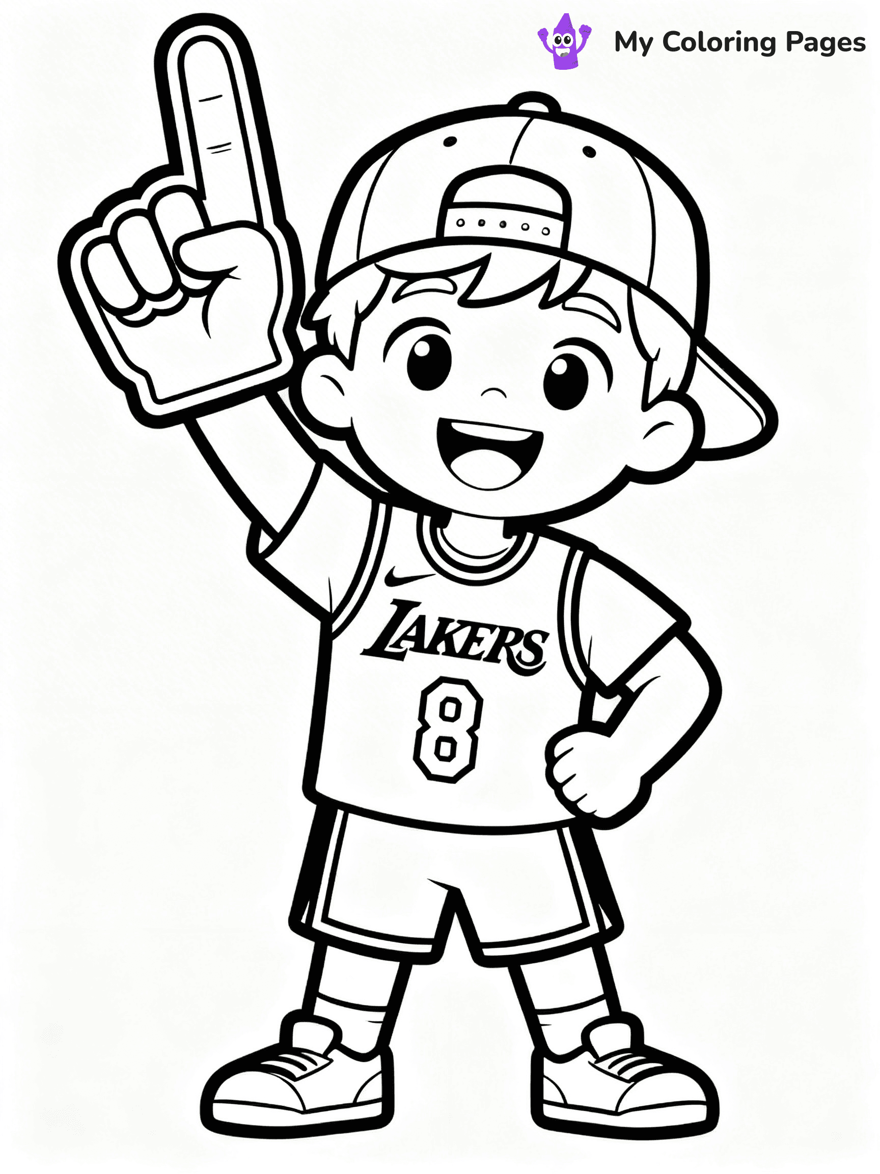 Lakers Coloring Pages - 23