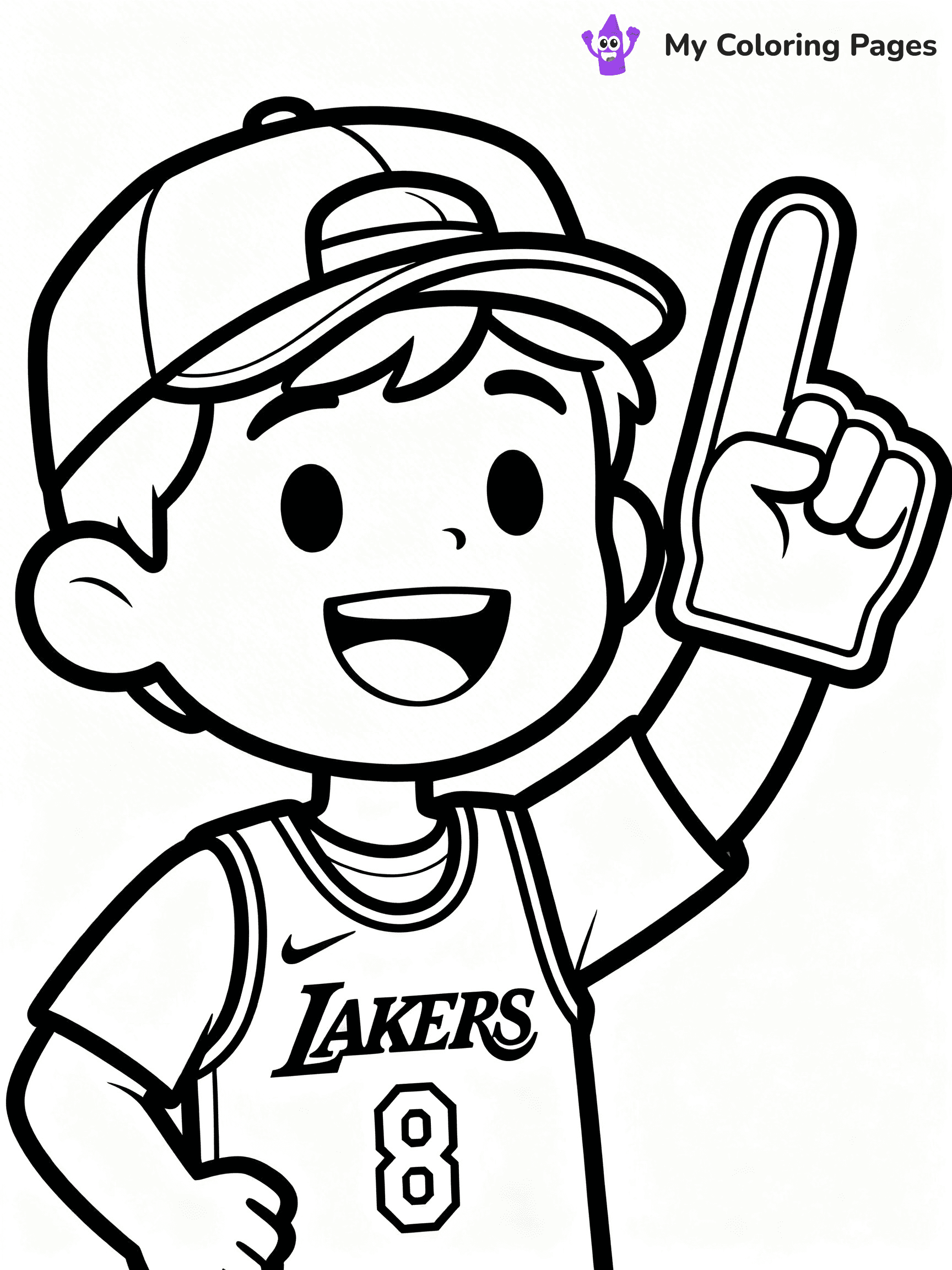 Lakers Coloring Pages - 22